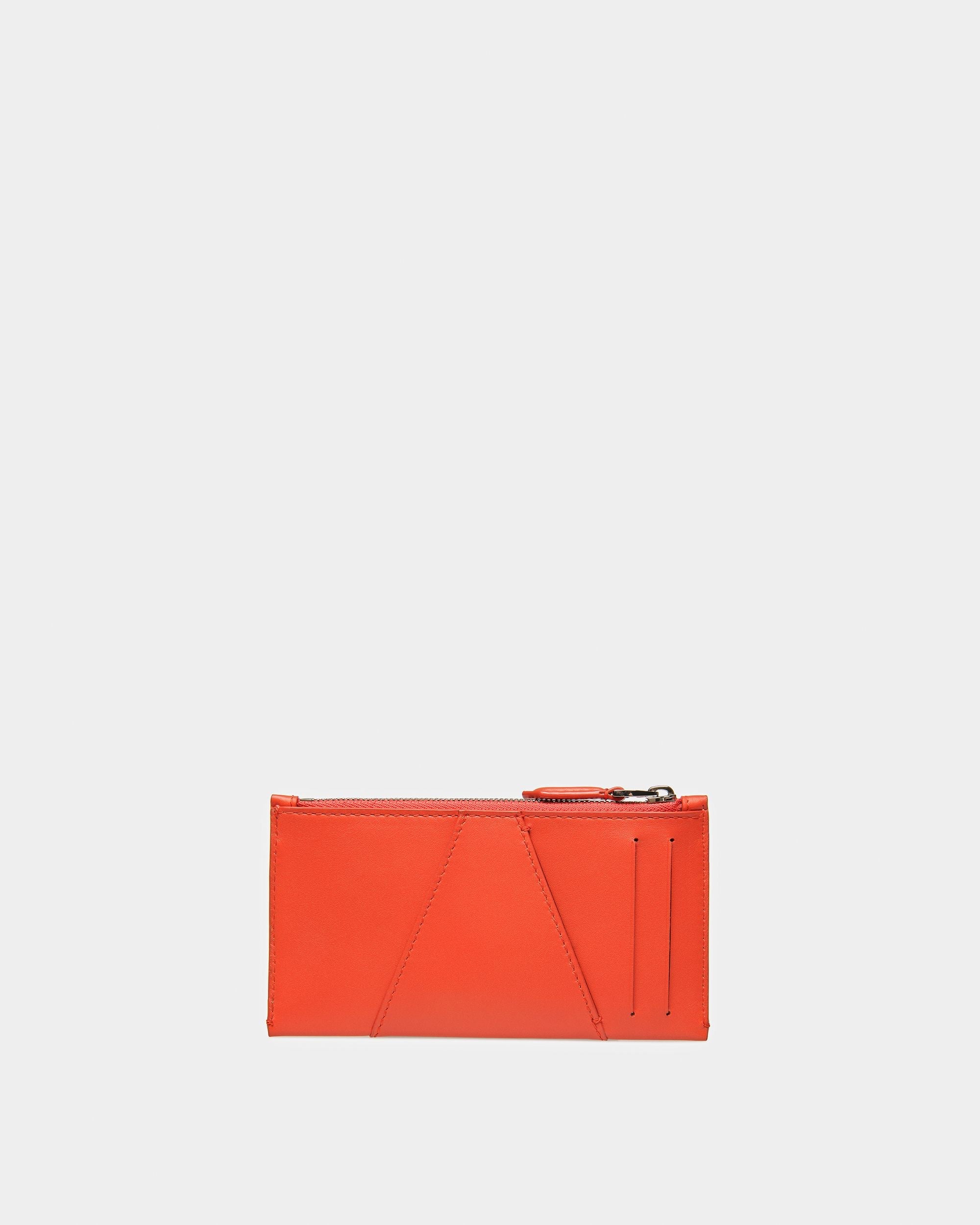 Bally Global - Adley Porte-cartes De Visite En Cuir Orange - Orange