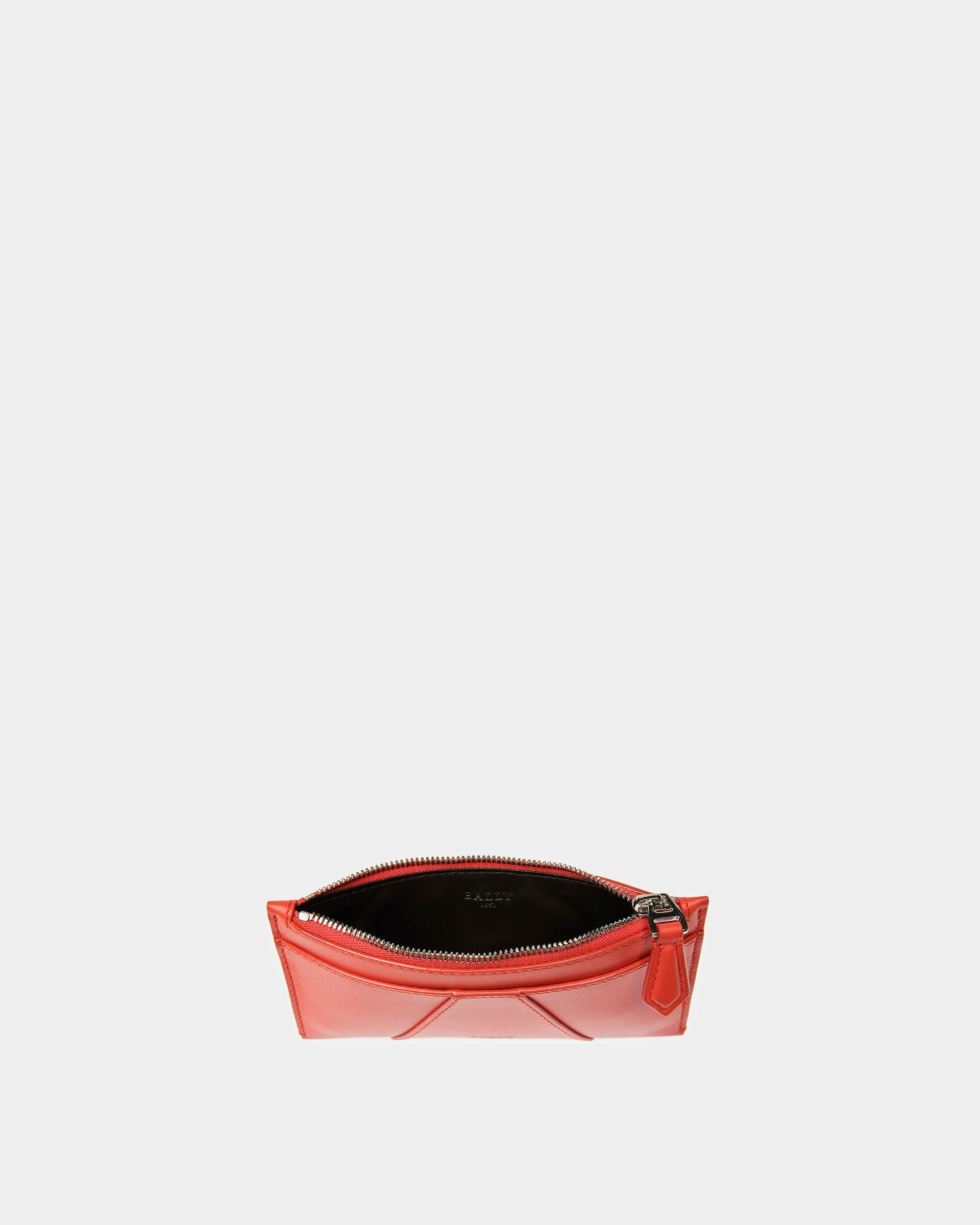 Bally Global - Adley Porte-cartes De Visite En Cuir Orange - Orange