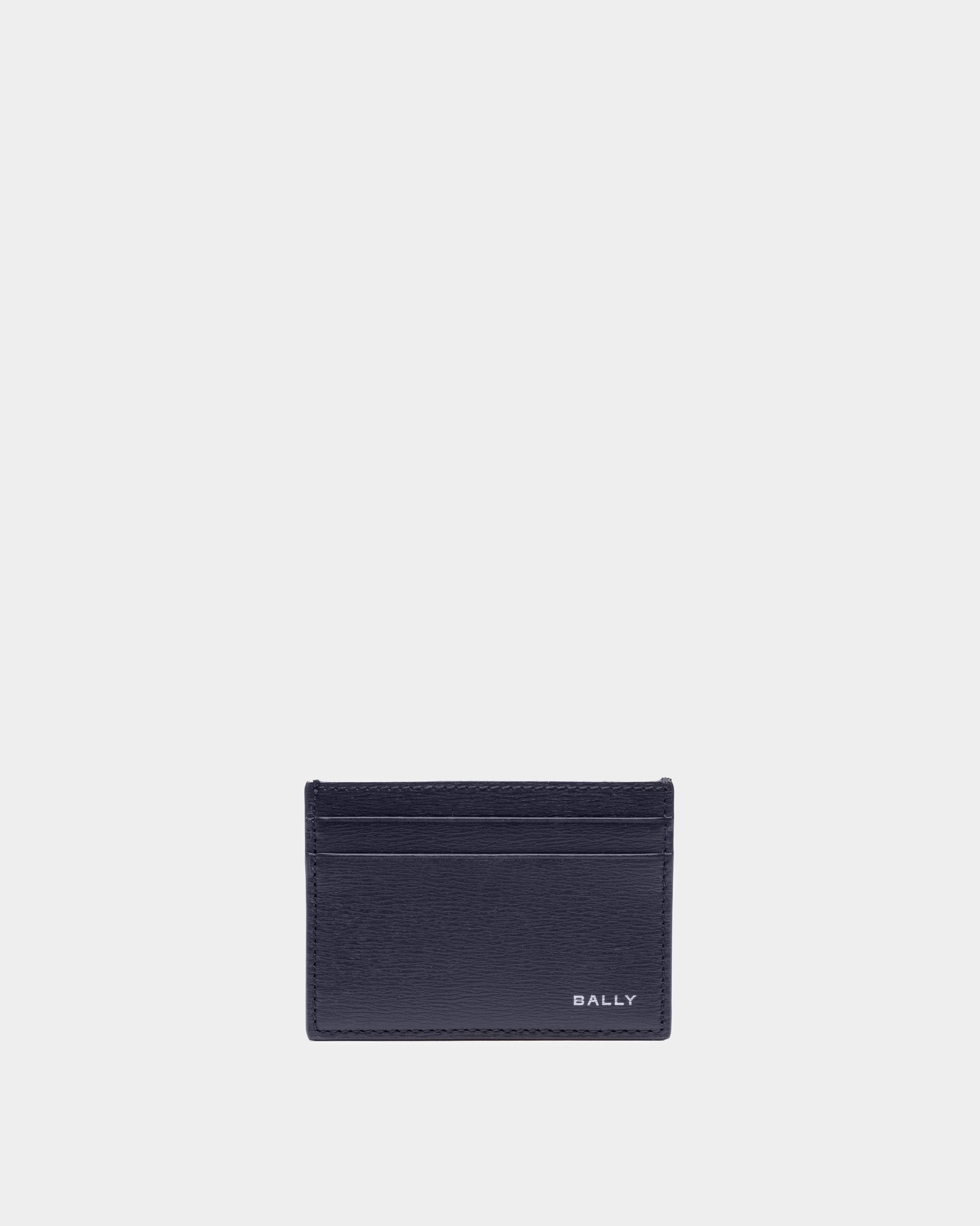 Bally Global - Tarjetero Crossing De Piel Color Medianoche - Azul