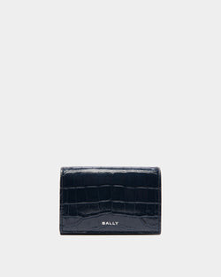Étui Porte-Cartes De Visite Busy Bally En Cuir Imprimé Crocodile