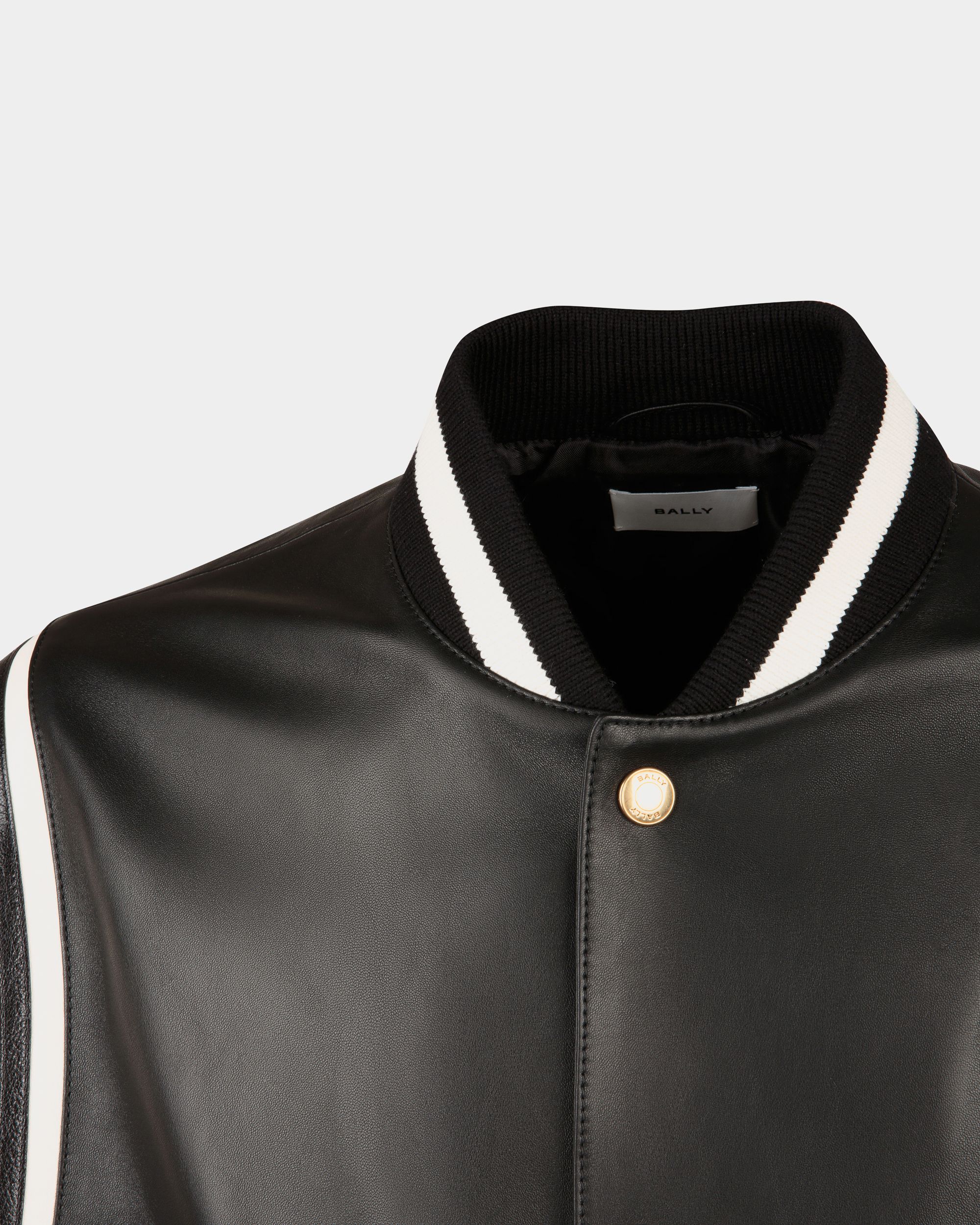 Bally Global - Bomber Jacket in Black Leather - Black