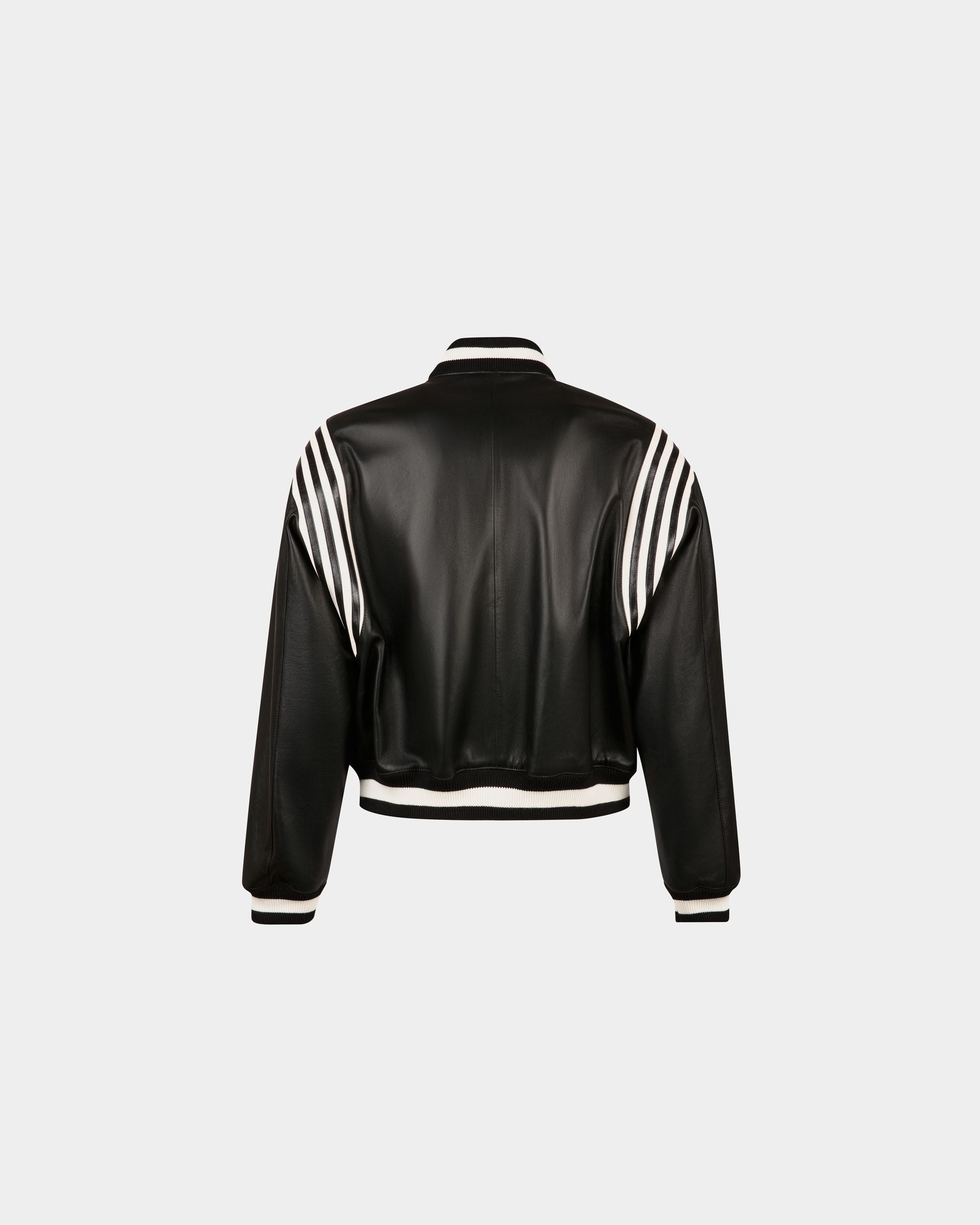 Bally Global - Bomber Jacket in Black Leather - Black