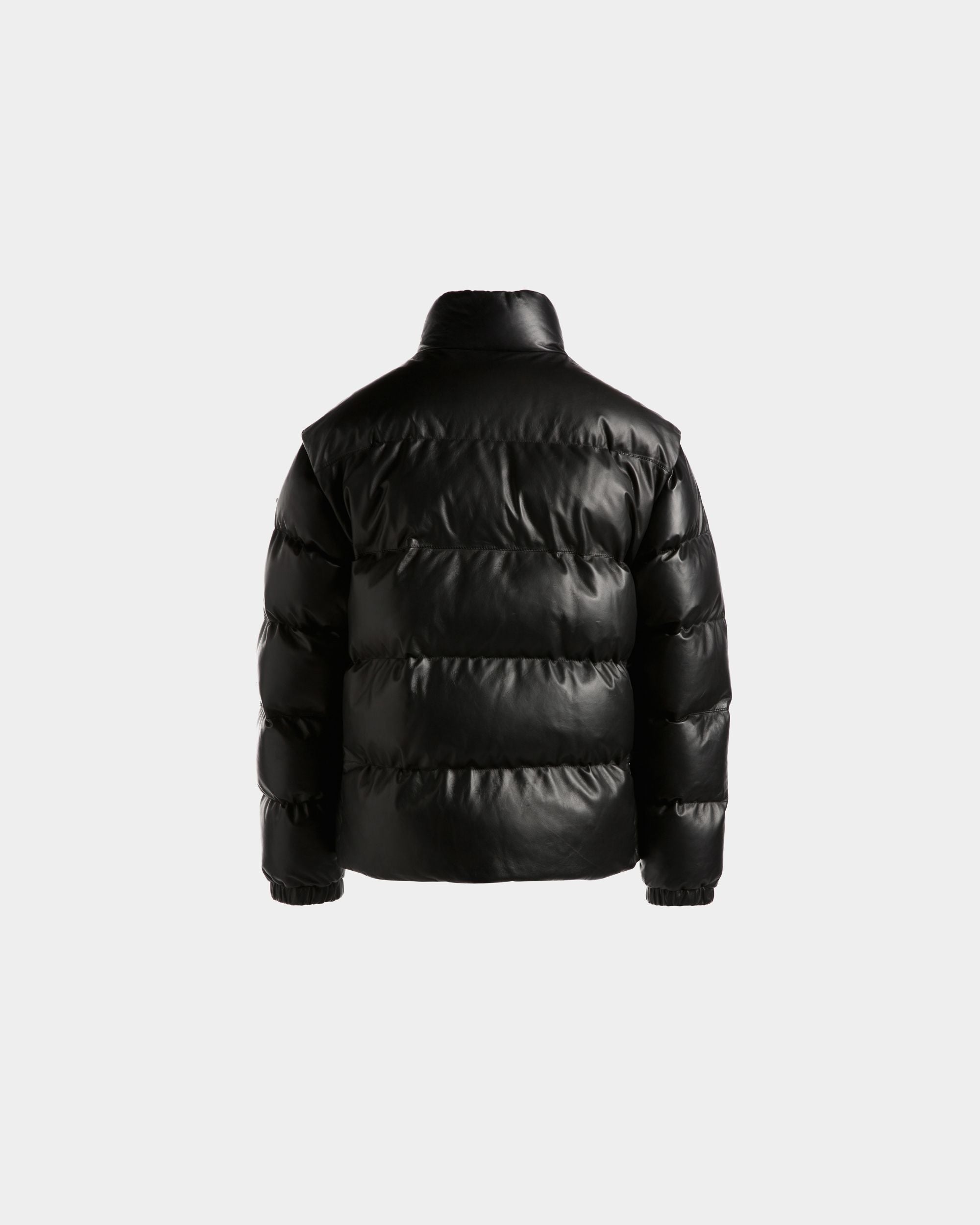 Bally Global - Plumífero 2 En 1 De Piel Negra - Negro