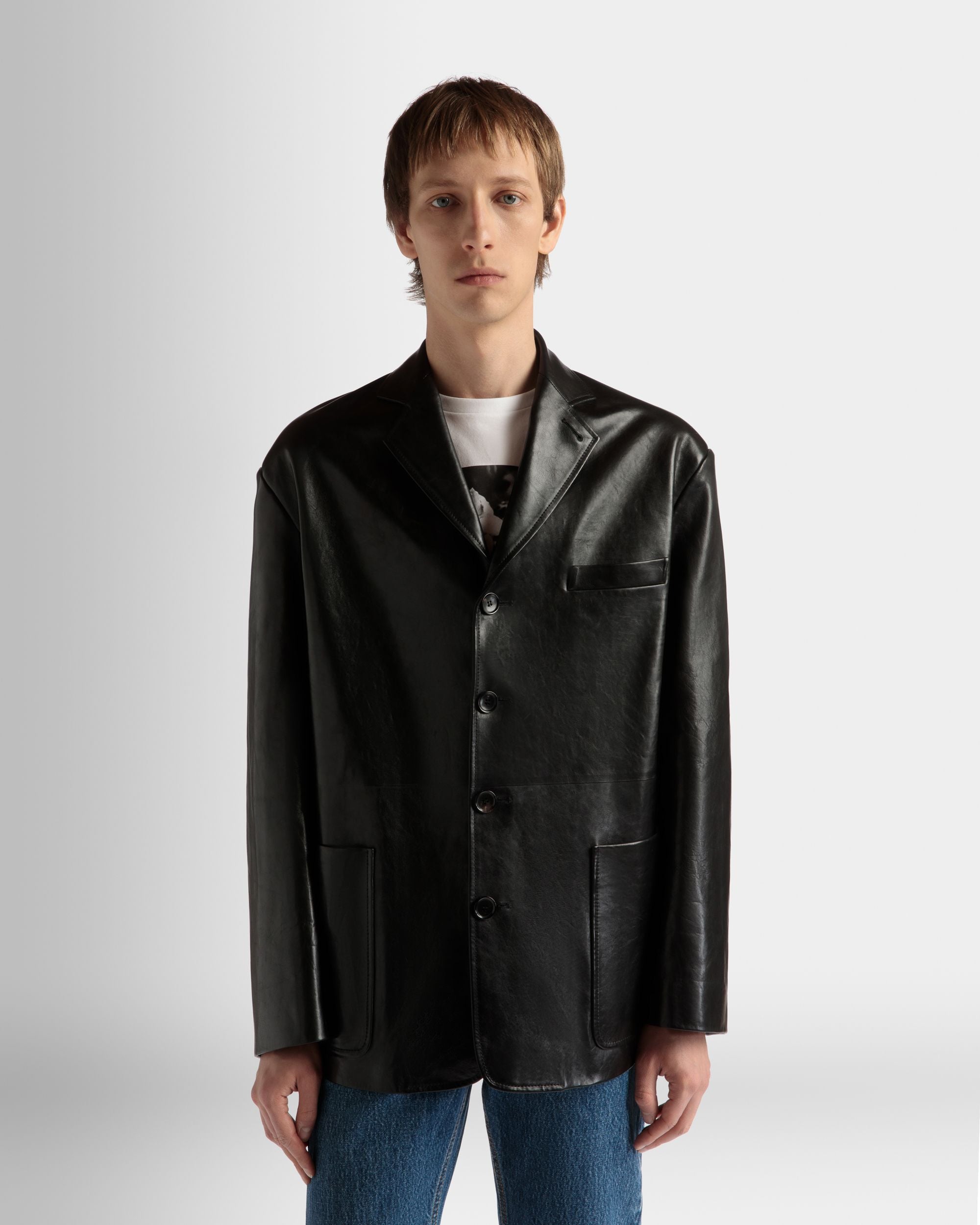 Bally Global - Jacket in Black Leather - Black
