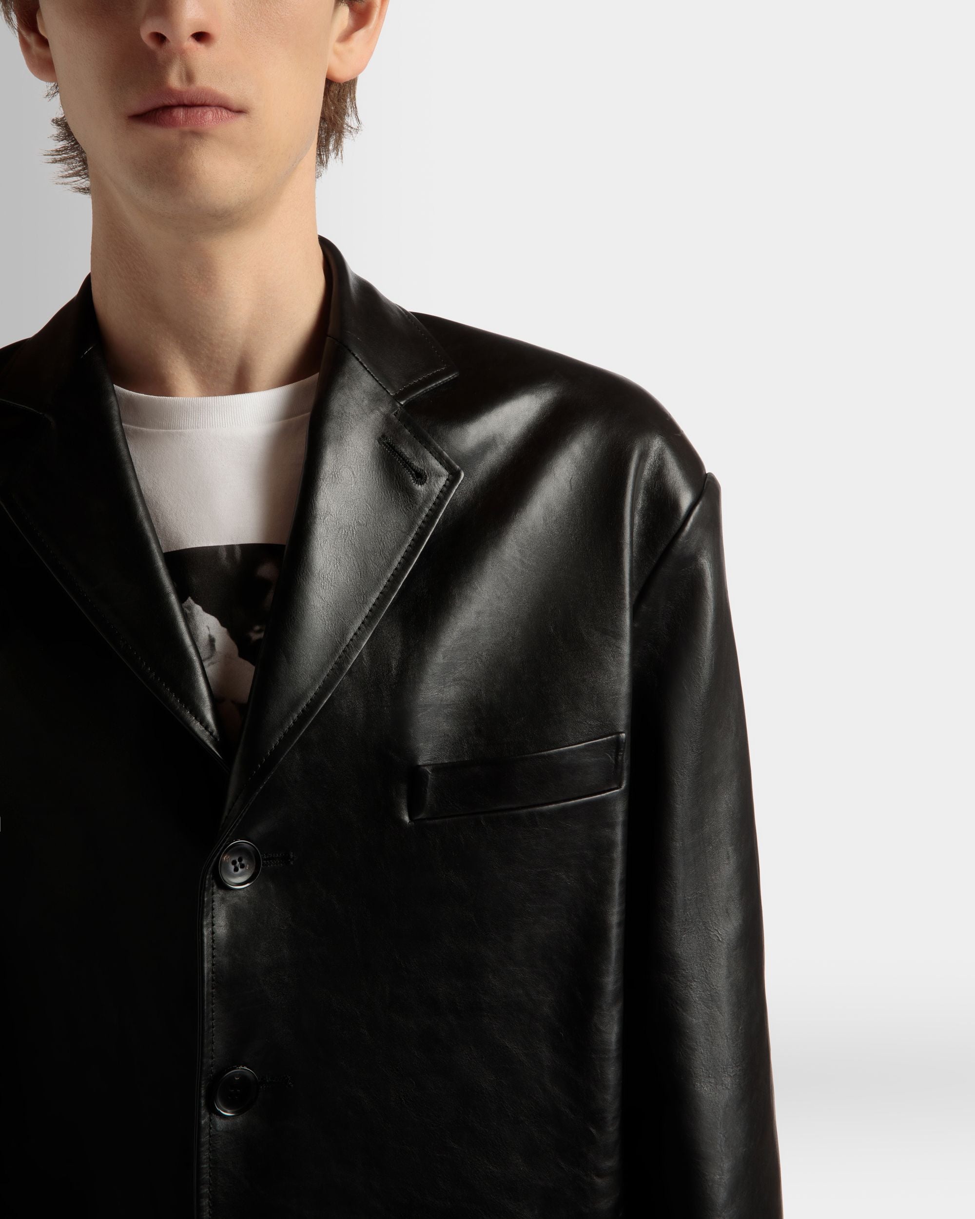 Bally Global - Jacket in Black Leather - Black