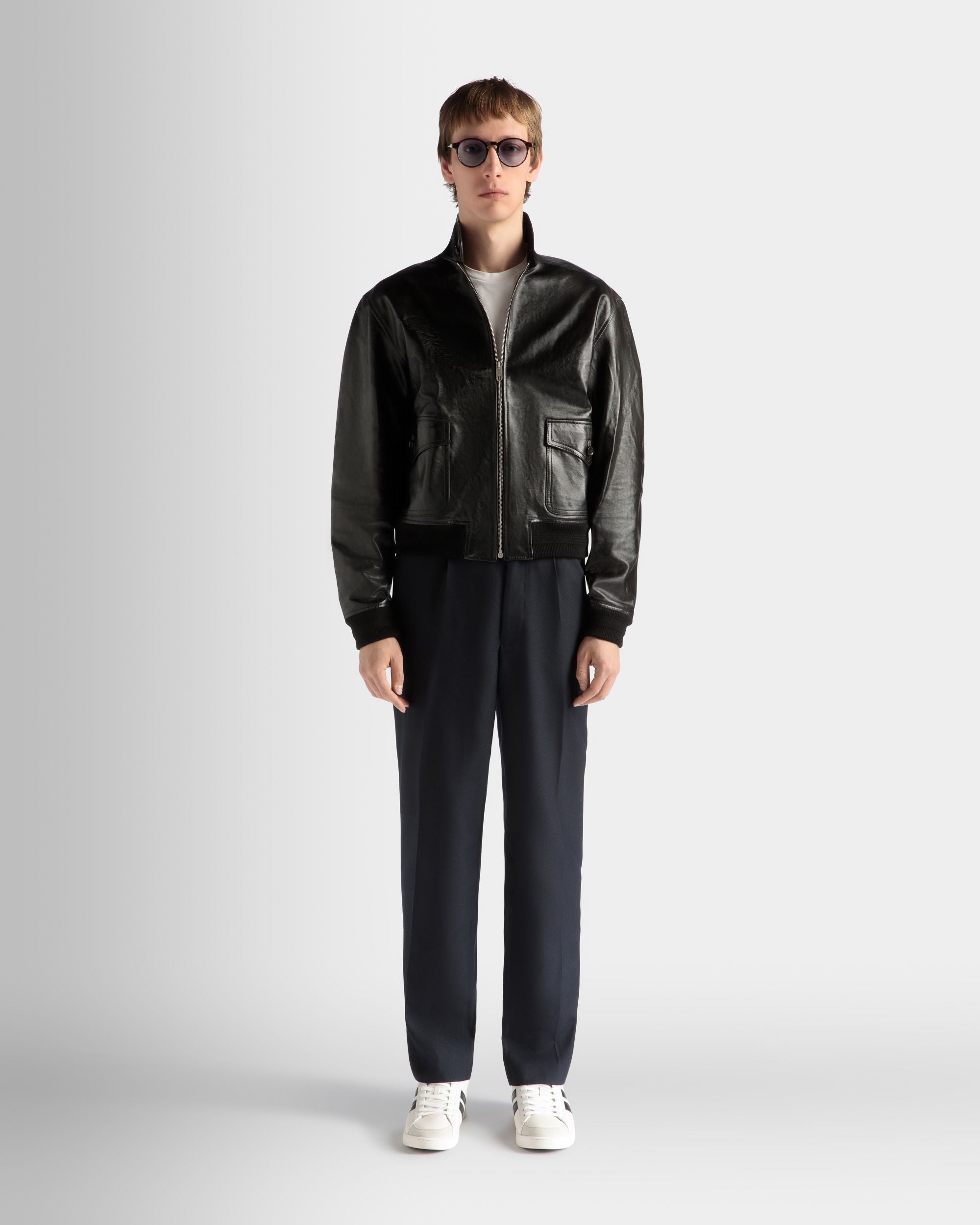 Bally Global - Blouson in Black Leather - Black