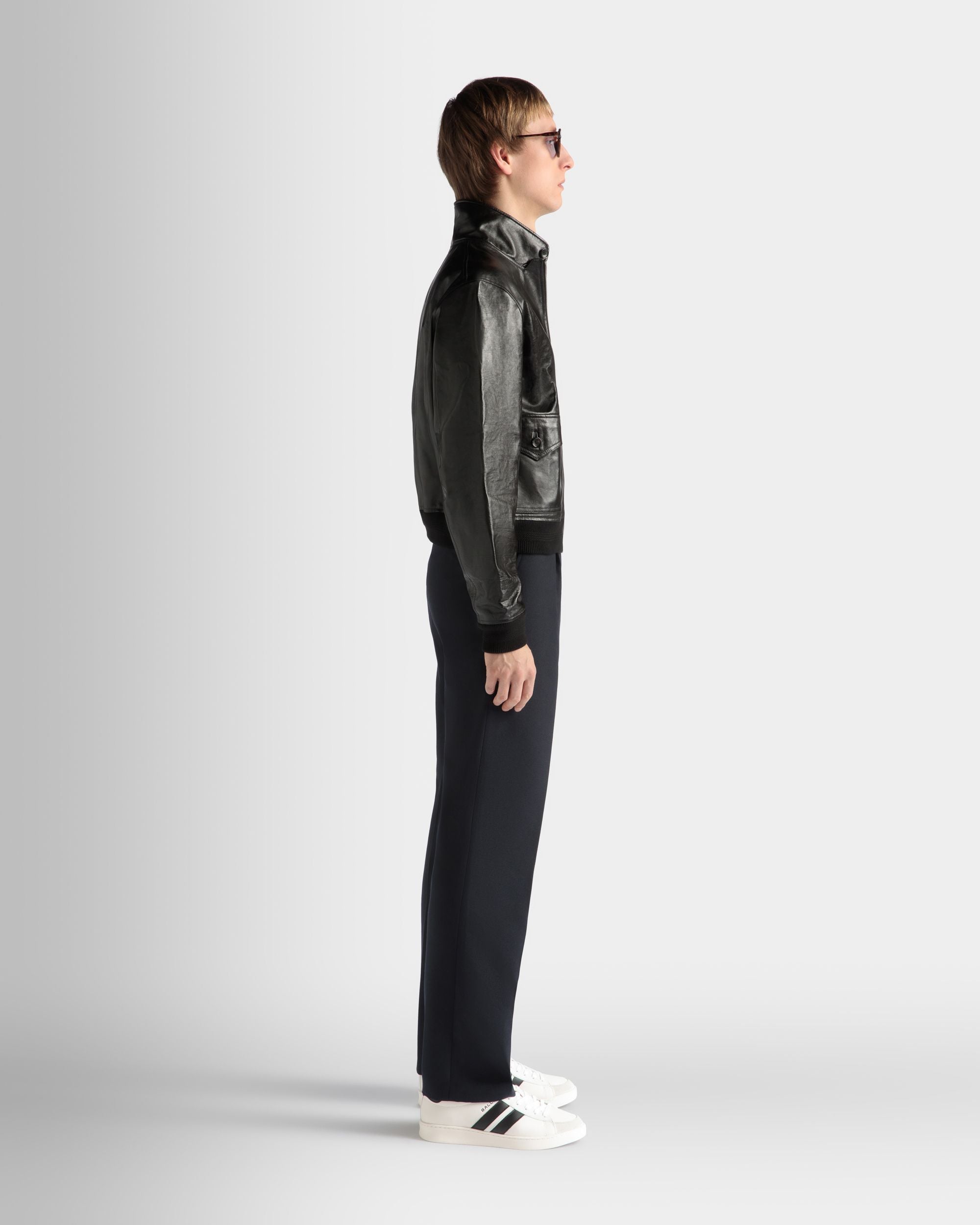 Bally Global - Blouson in Black Leather - Black