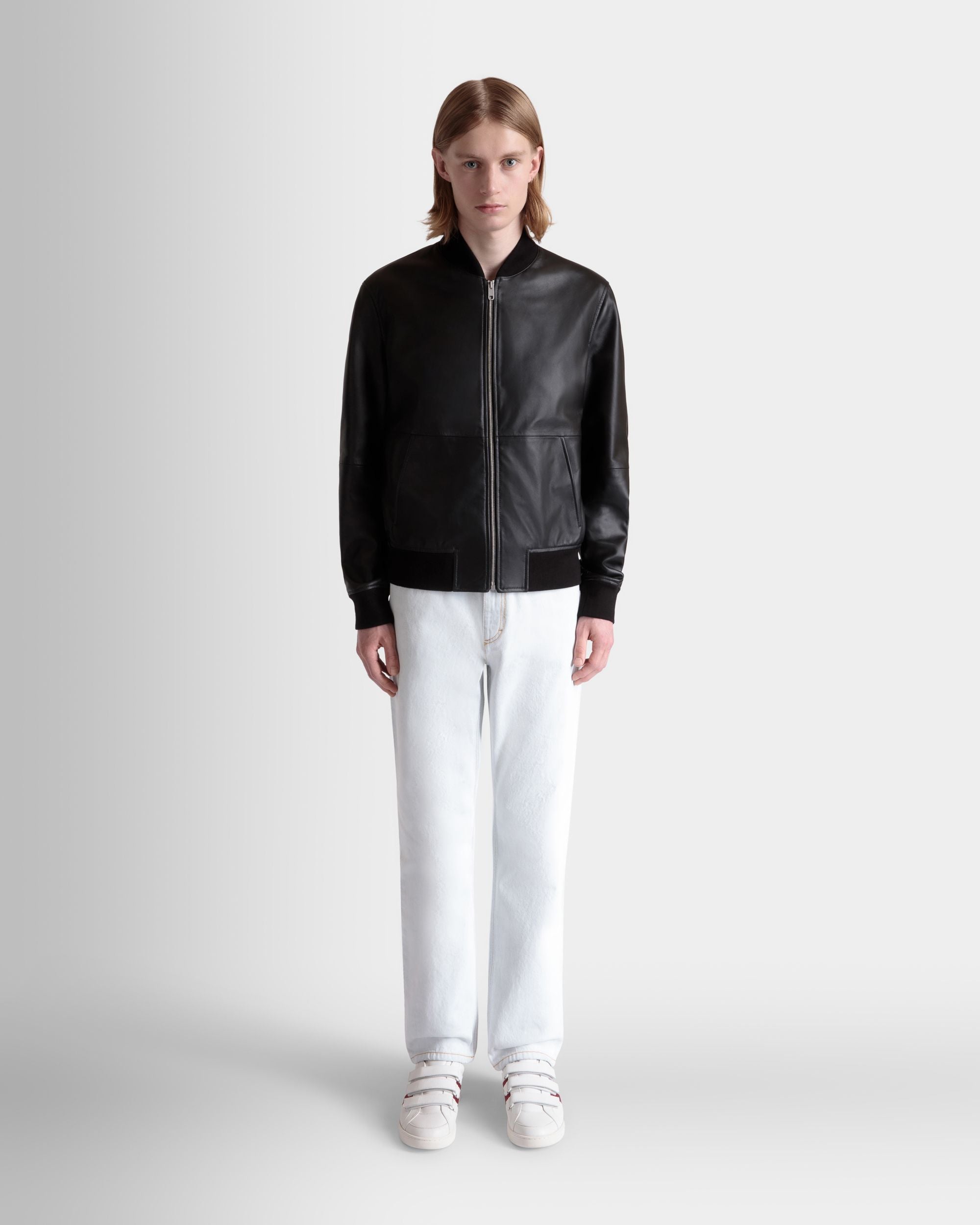 Bally Global - Bomber in Black Leather - Black