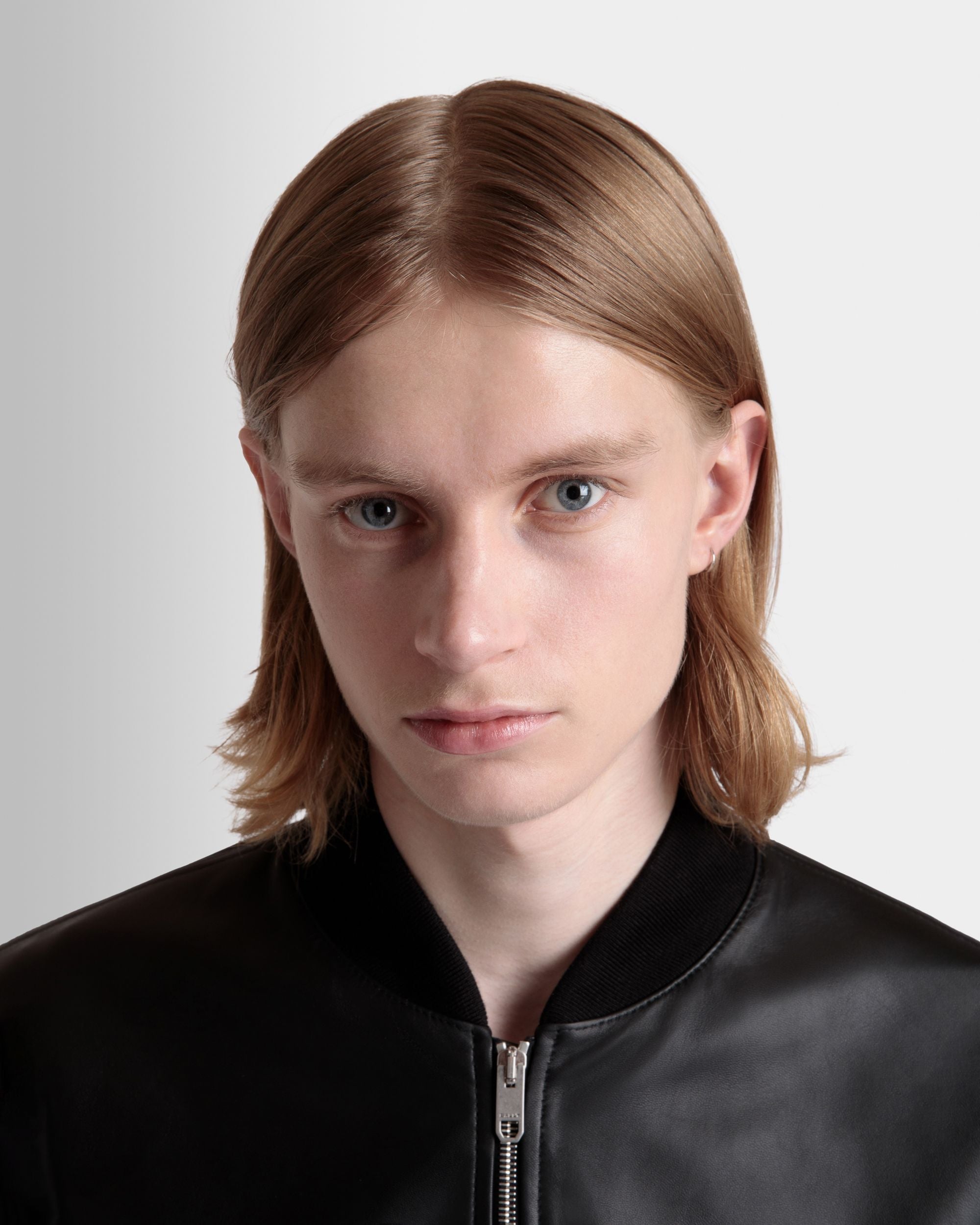 Bally Global - Bomber in Black Leather - Black