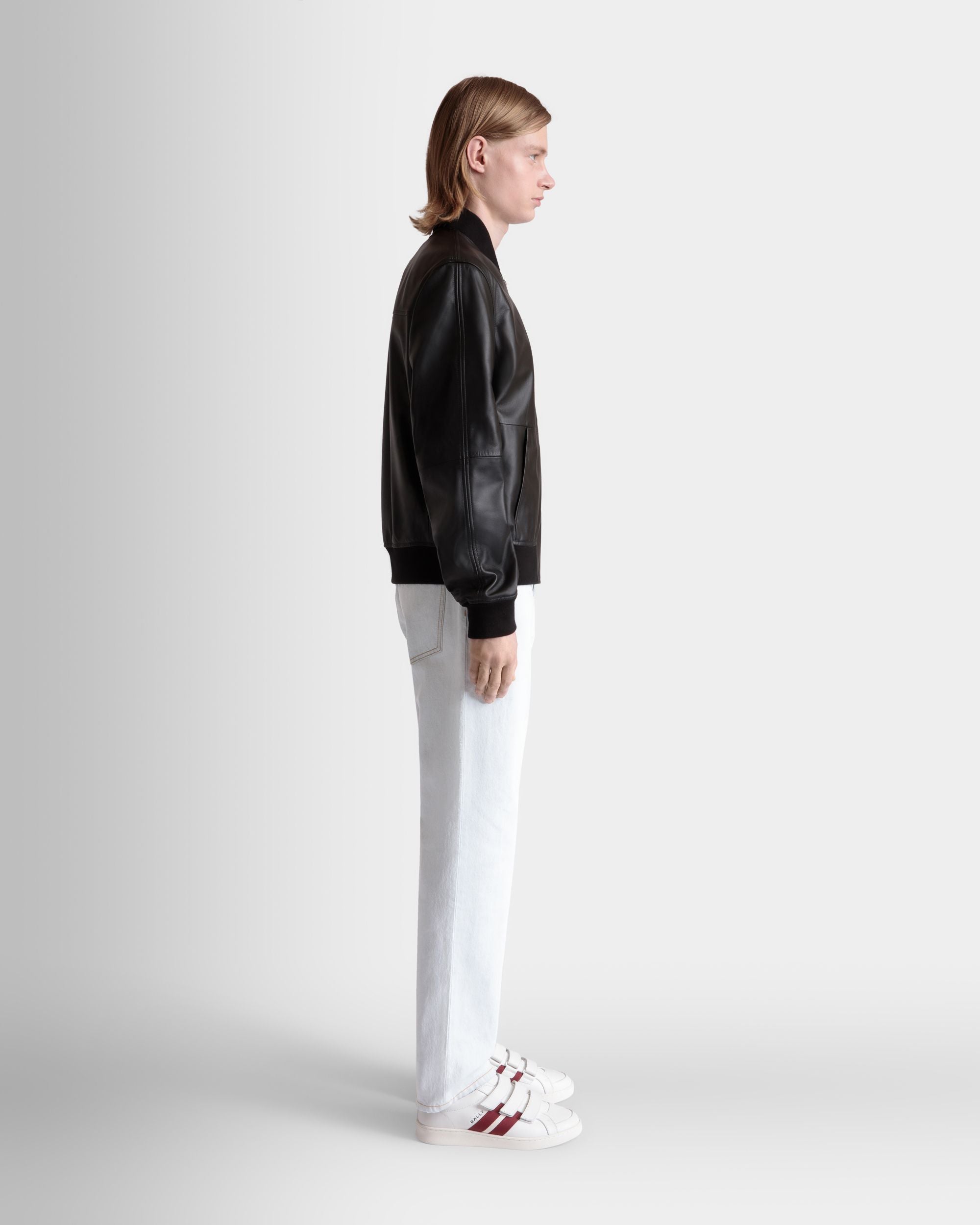 Bally Global - Bomber in Black Leather - Black