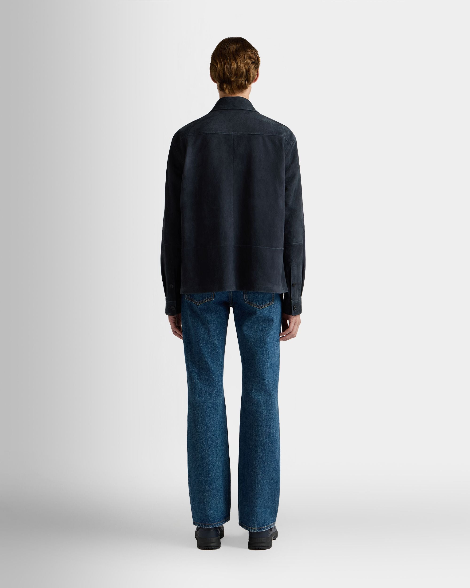 Bally Global - Chaqueta Sahariana De Ante Navy Blue - Azul