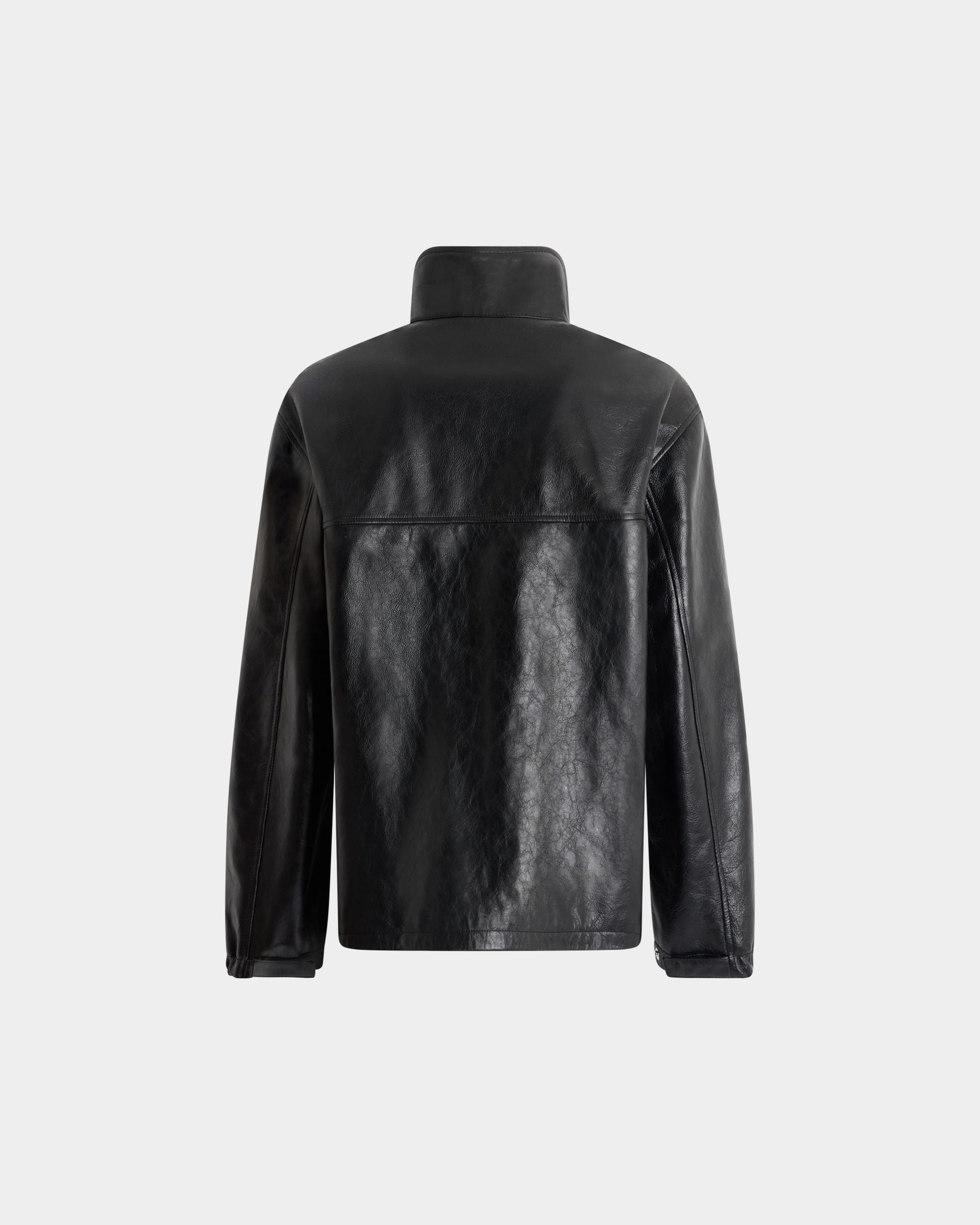 Bally Global - Bómber De Piel Negra - Negro