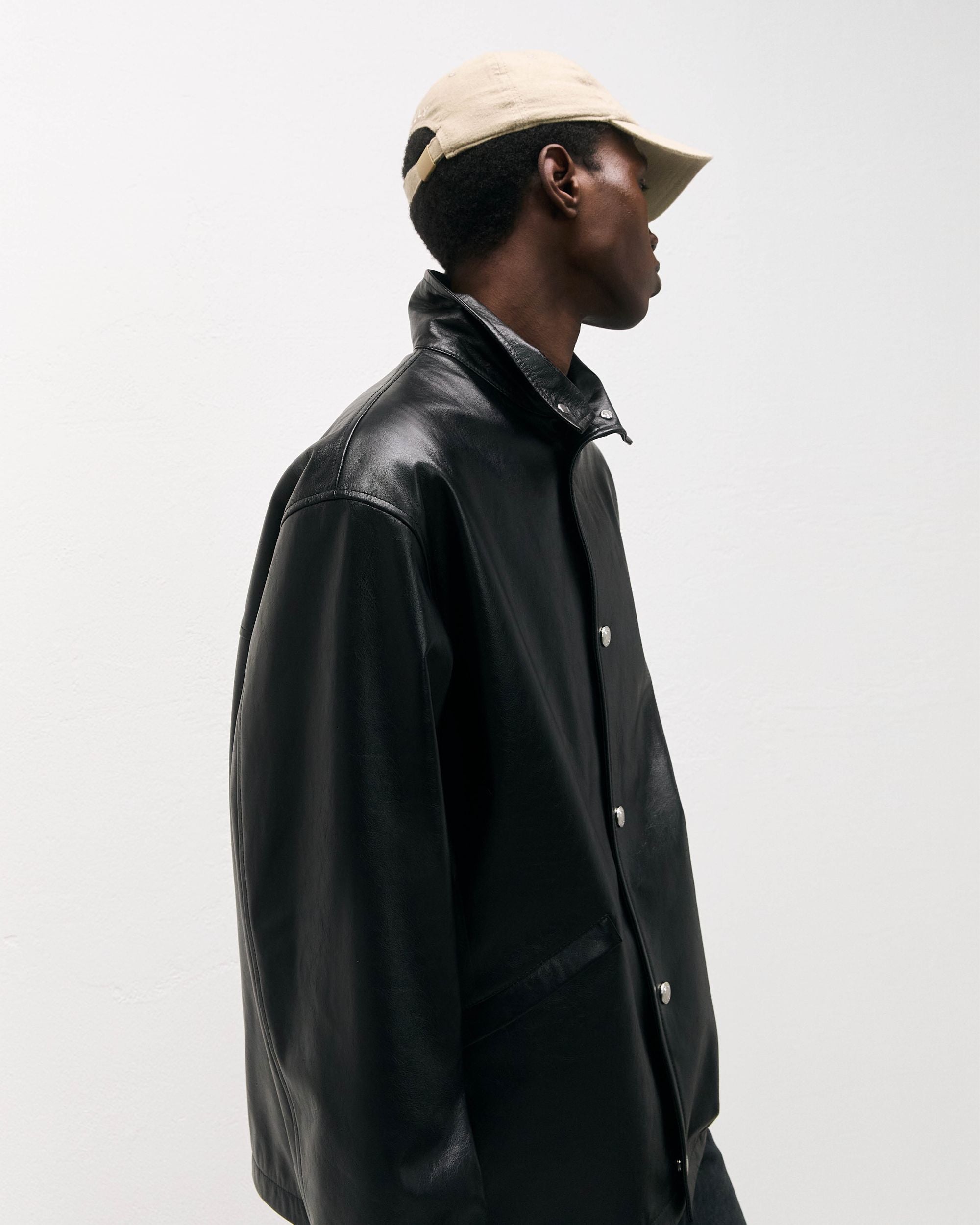 Bally Global - Bómber De Piel Negra - Negro