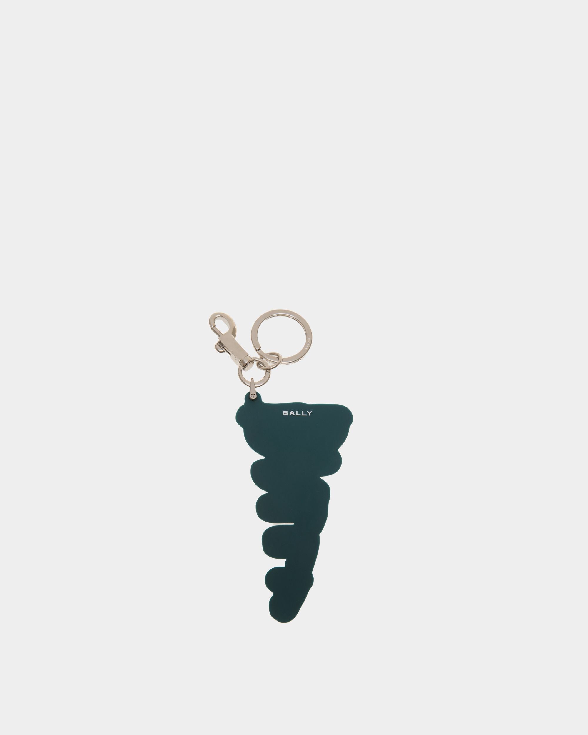Bally Global - Pennant Keyring in Silicone and Metal - Blue