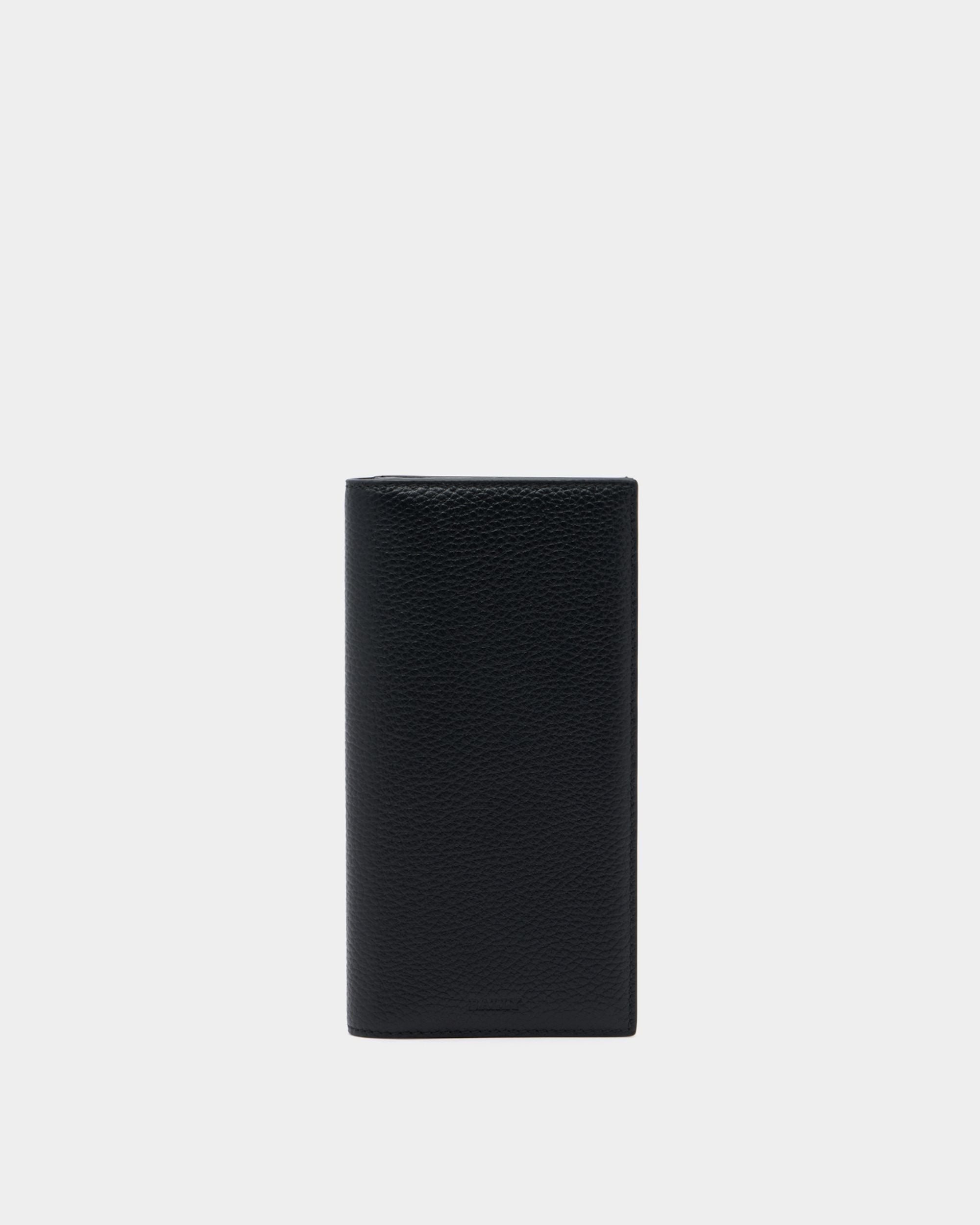 Bally Global - York Continental Wallet in Black Embossed Leather - Black