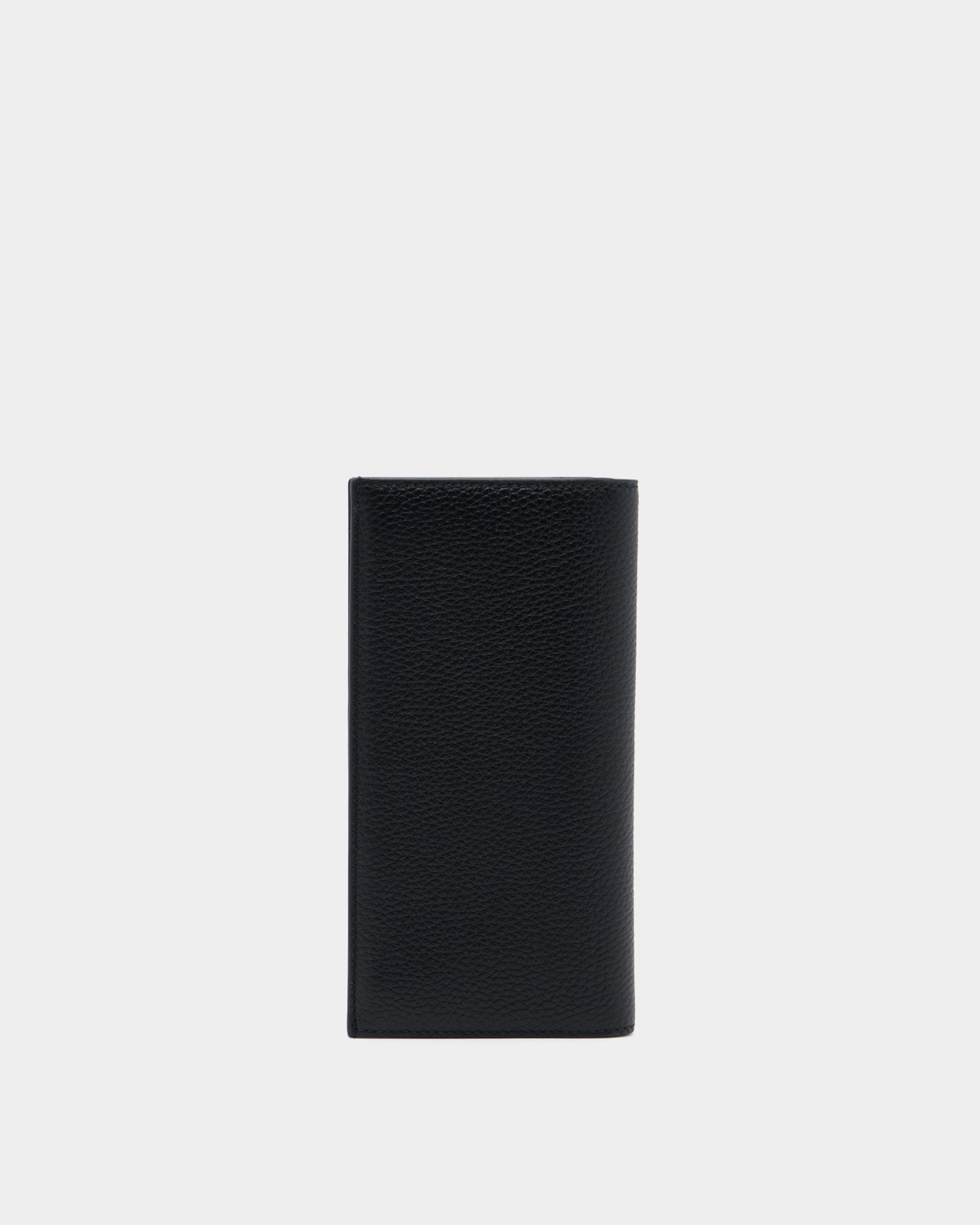 Bally Global - York Continental Wallet in Black Embossed Leather - Black