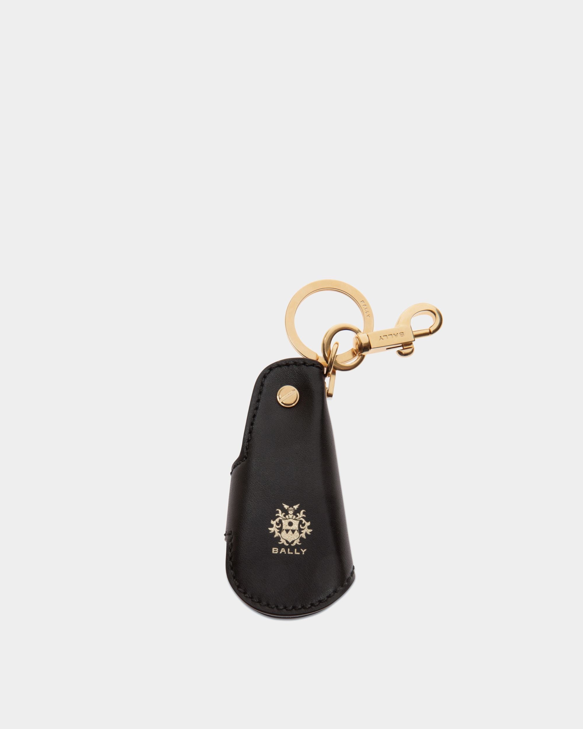 Bally Global - Beckett Keyring in Black Leather - Black