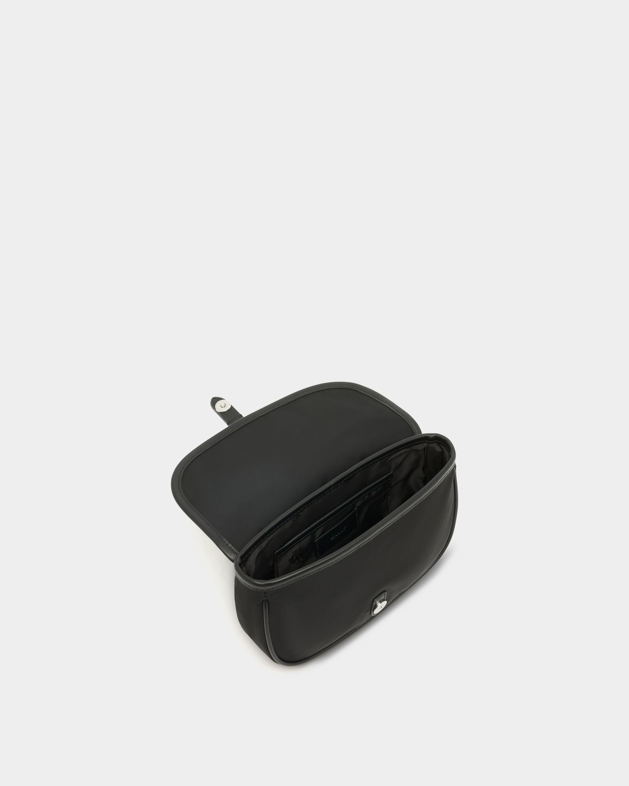 Bally Global - Bandolera B-Light De Nailon Y Piel Negra - Negro