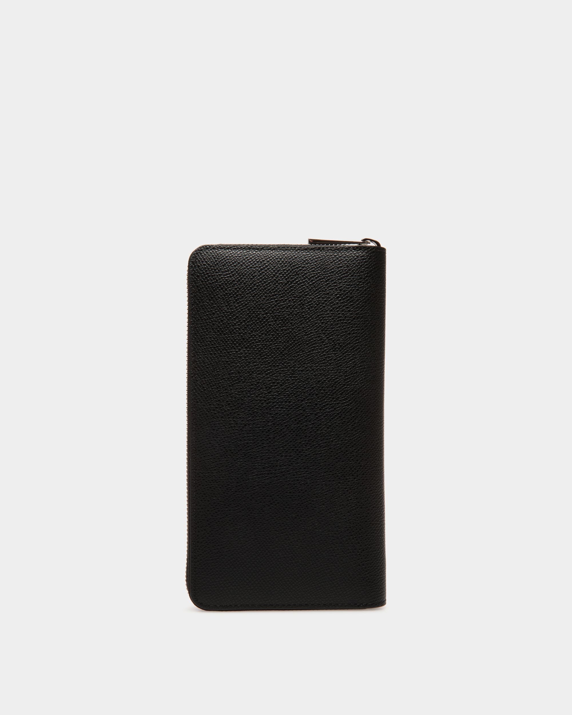 Bally Global - Cartera De Viaje De Piel Repujada Negra - Negro