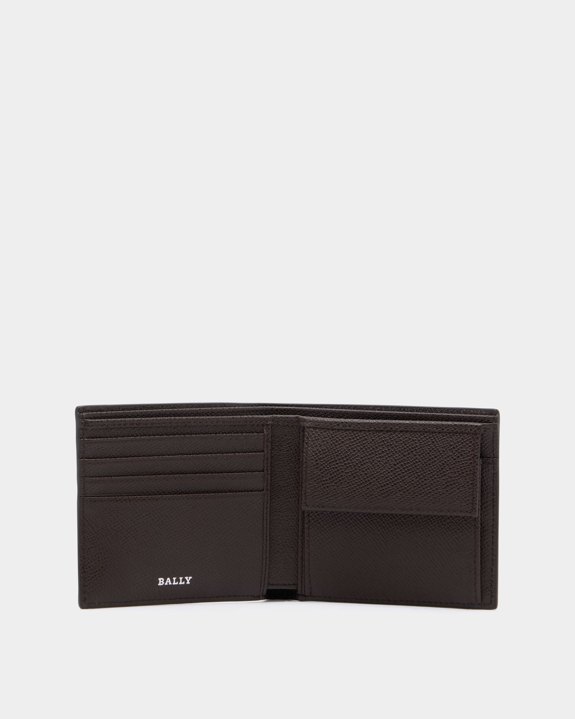Bally Global - Bifold Wallet in Coffee Embossed Leather - Brown