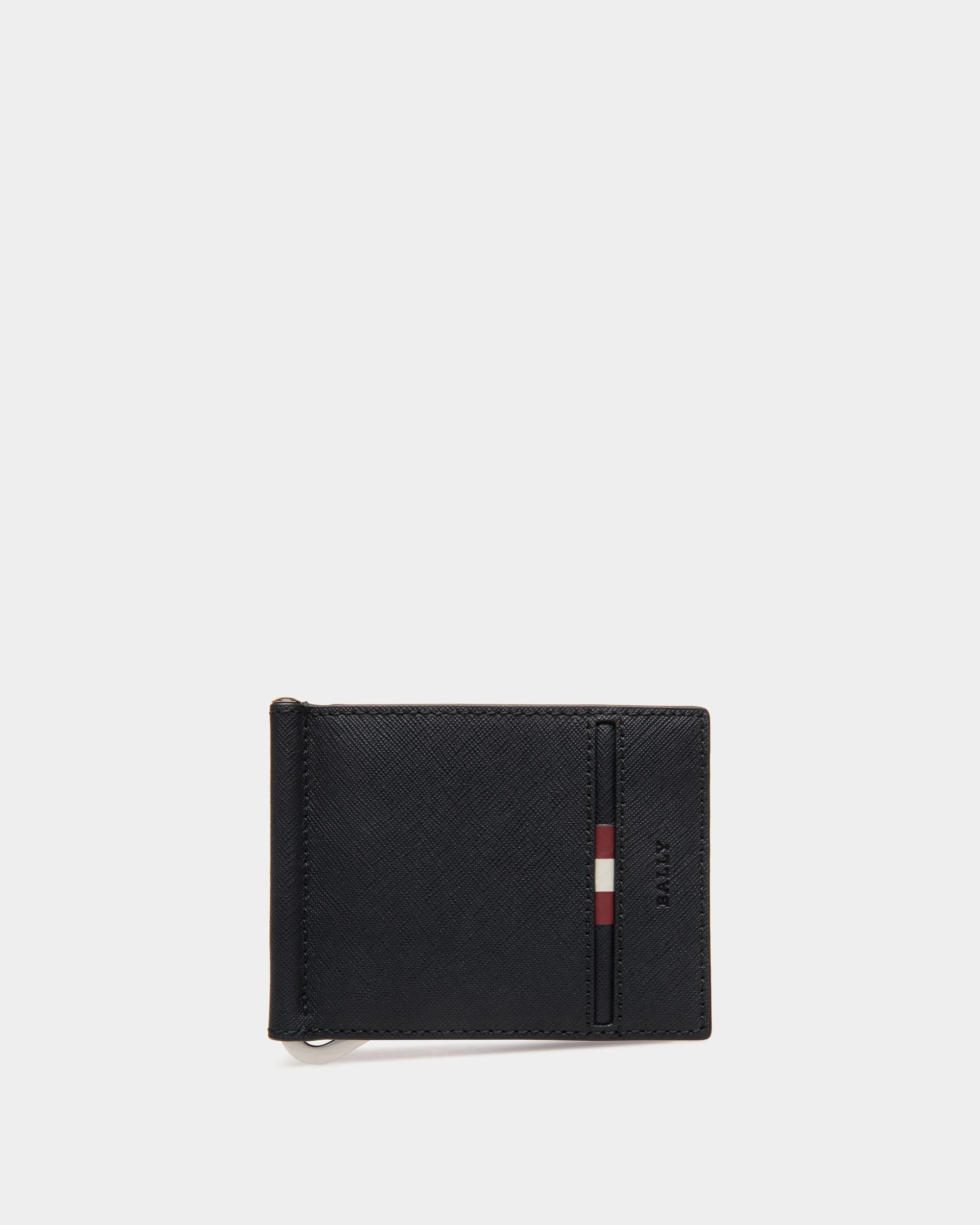 Bally Global - Wallet in Blue Embossed Leather - Black