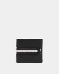 Wallet in Black Leather With a Bally Ribbon