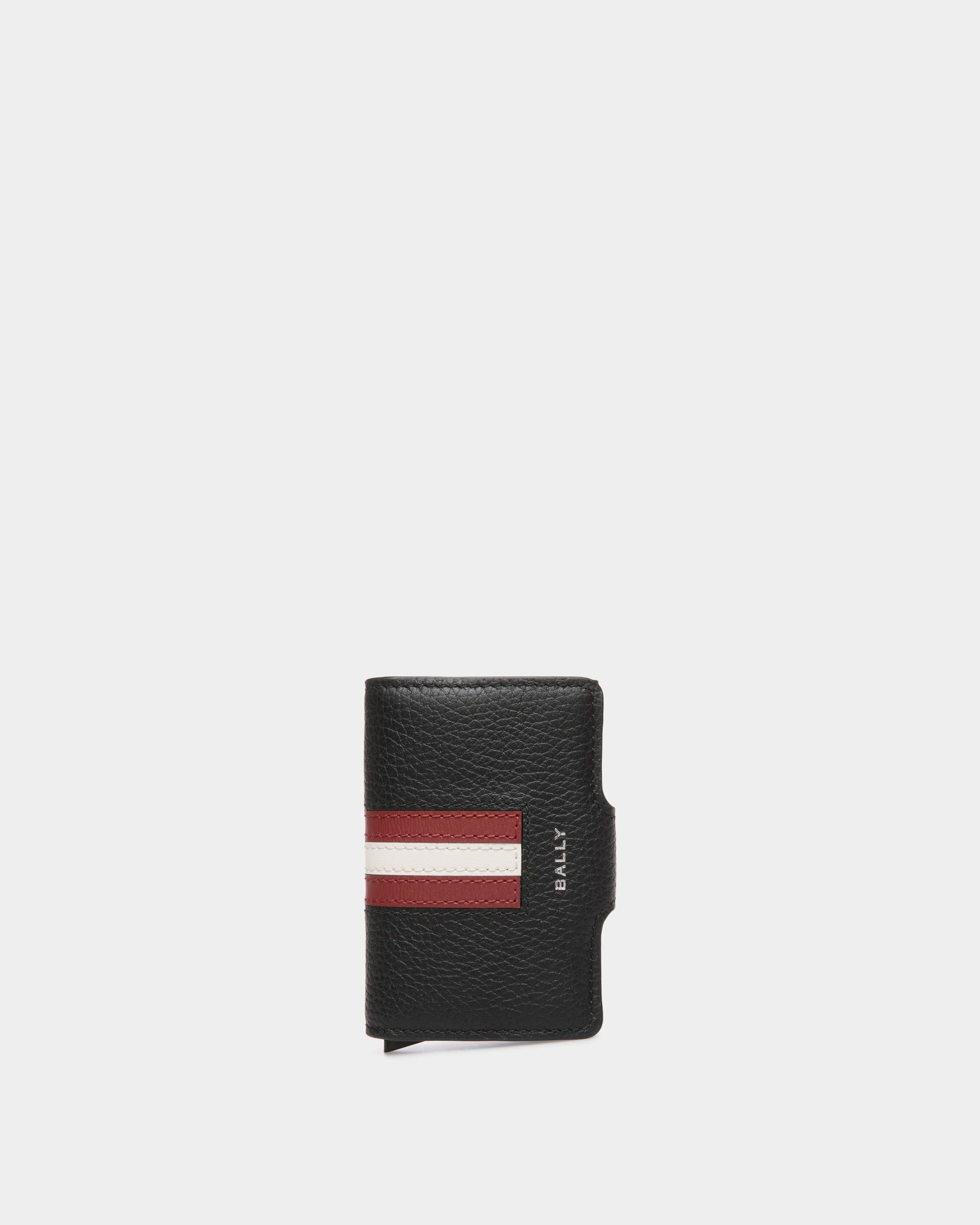 BALLY財布 Men's Black Ribbon Smart Wallet in Black Leather | Bally Global US