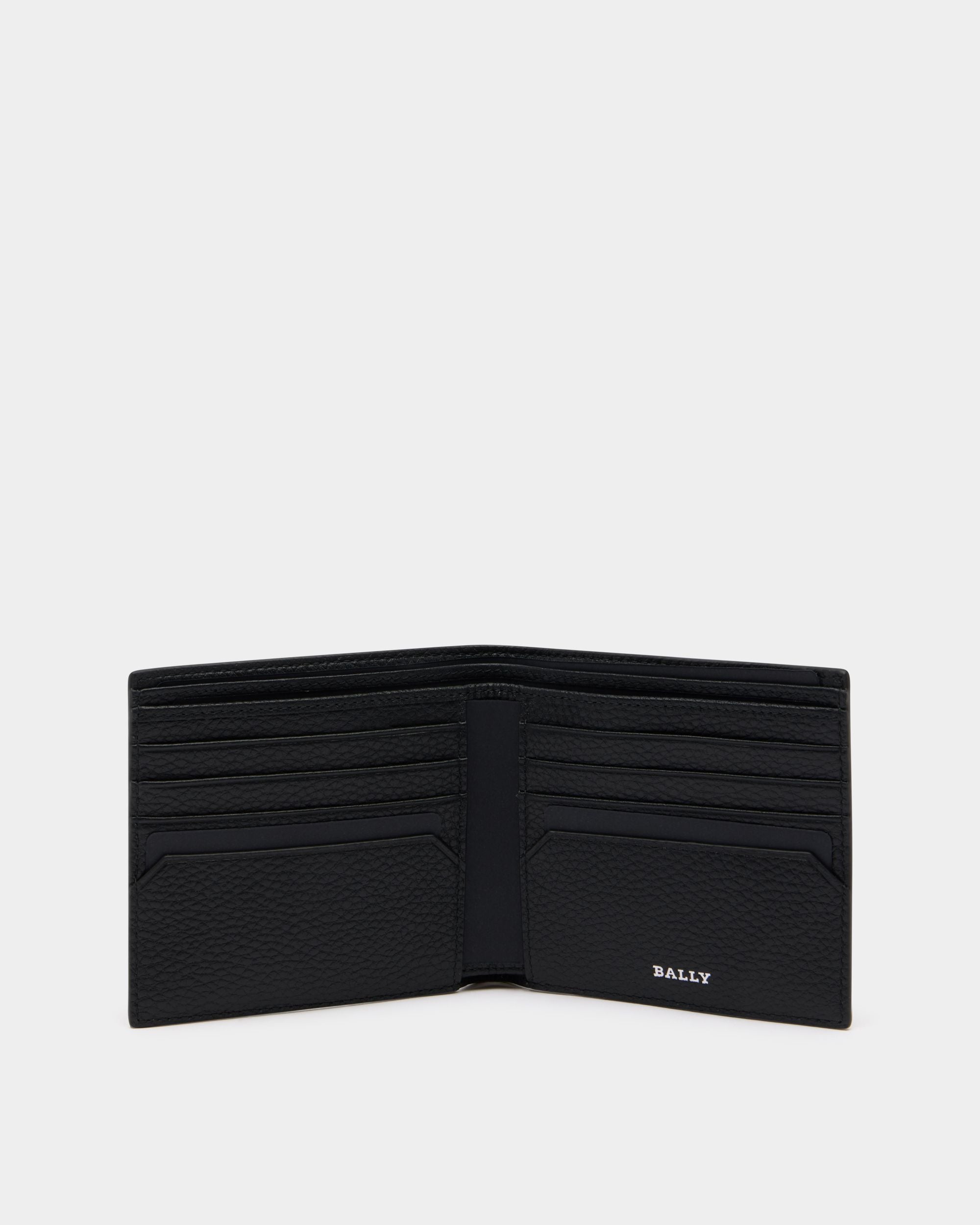 Bally Global - York Bifold Wallet in Black Grained Leather - Black