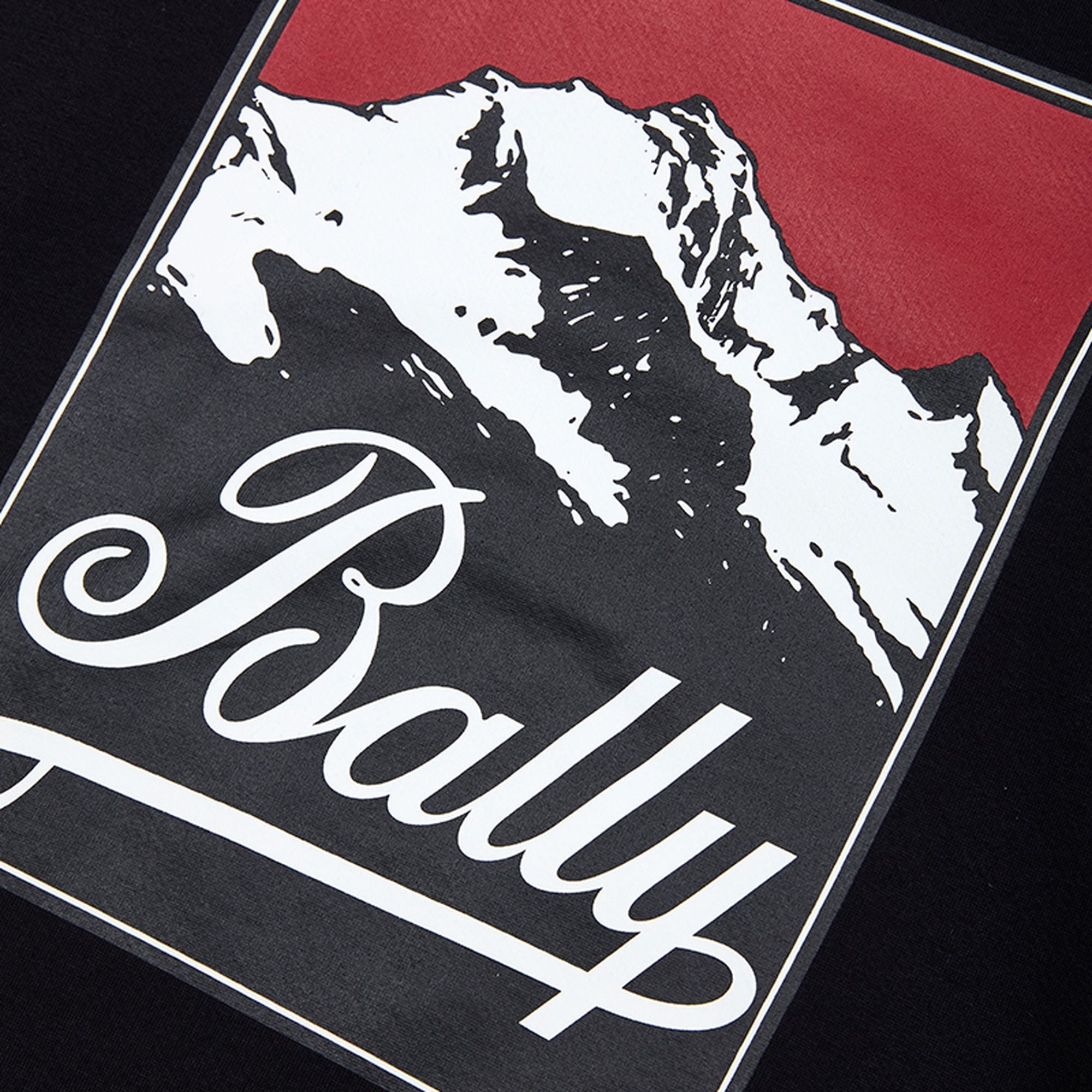 Bally Global - Sweatshirt in Black Cotton with a Bally Print - Negro