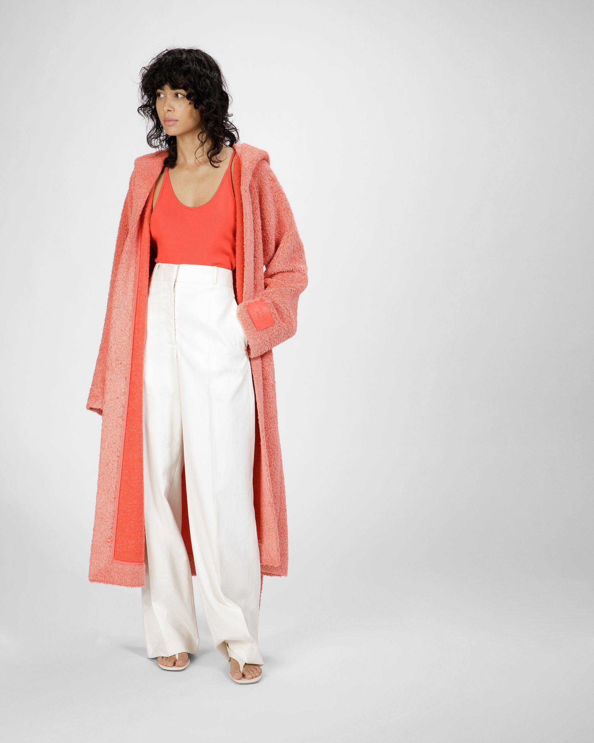 Bally Global - Alpaca Wool Coat In Orange - Orange