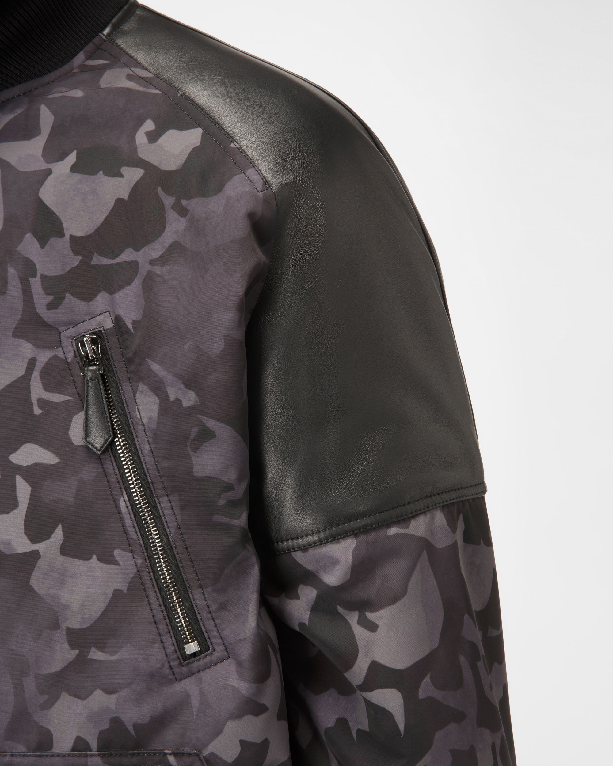 Bally Global - Recycled Nylon Bomber Jacket In Black - Black