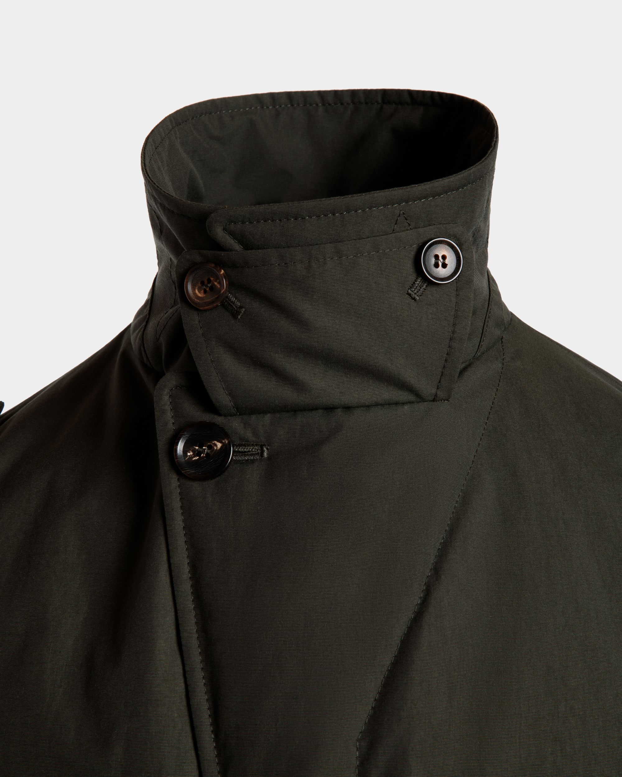 Bally Global - Field Jacket In Military Green Nylon - Vert