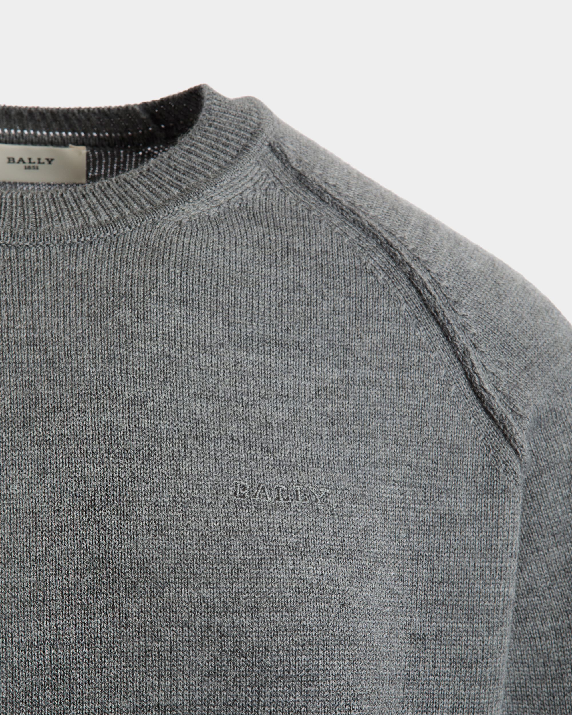 Bally Global - Pull En Laine Grise - Gris