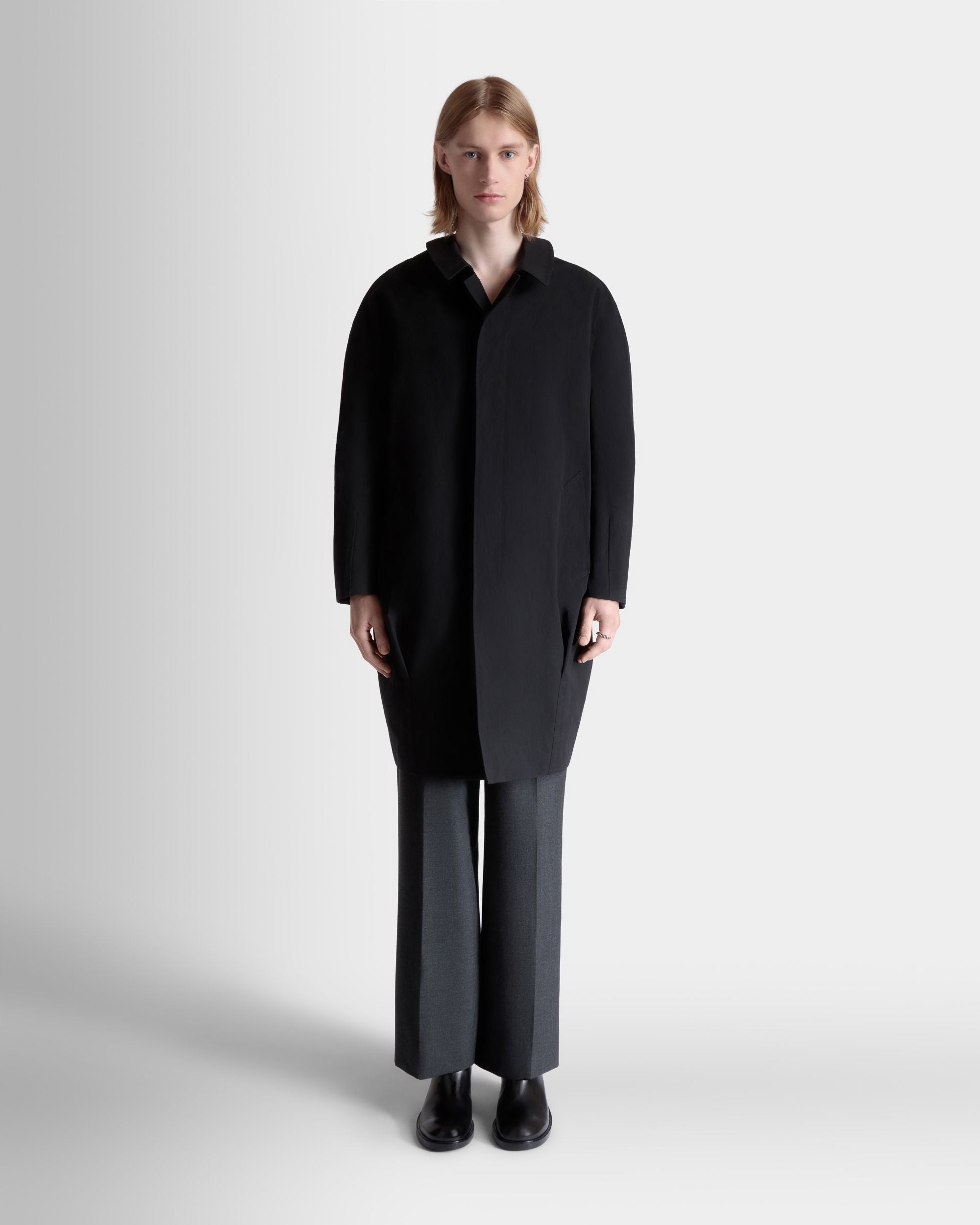 Bally Global - Abrigo De Poliéster Negro - Negro