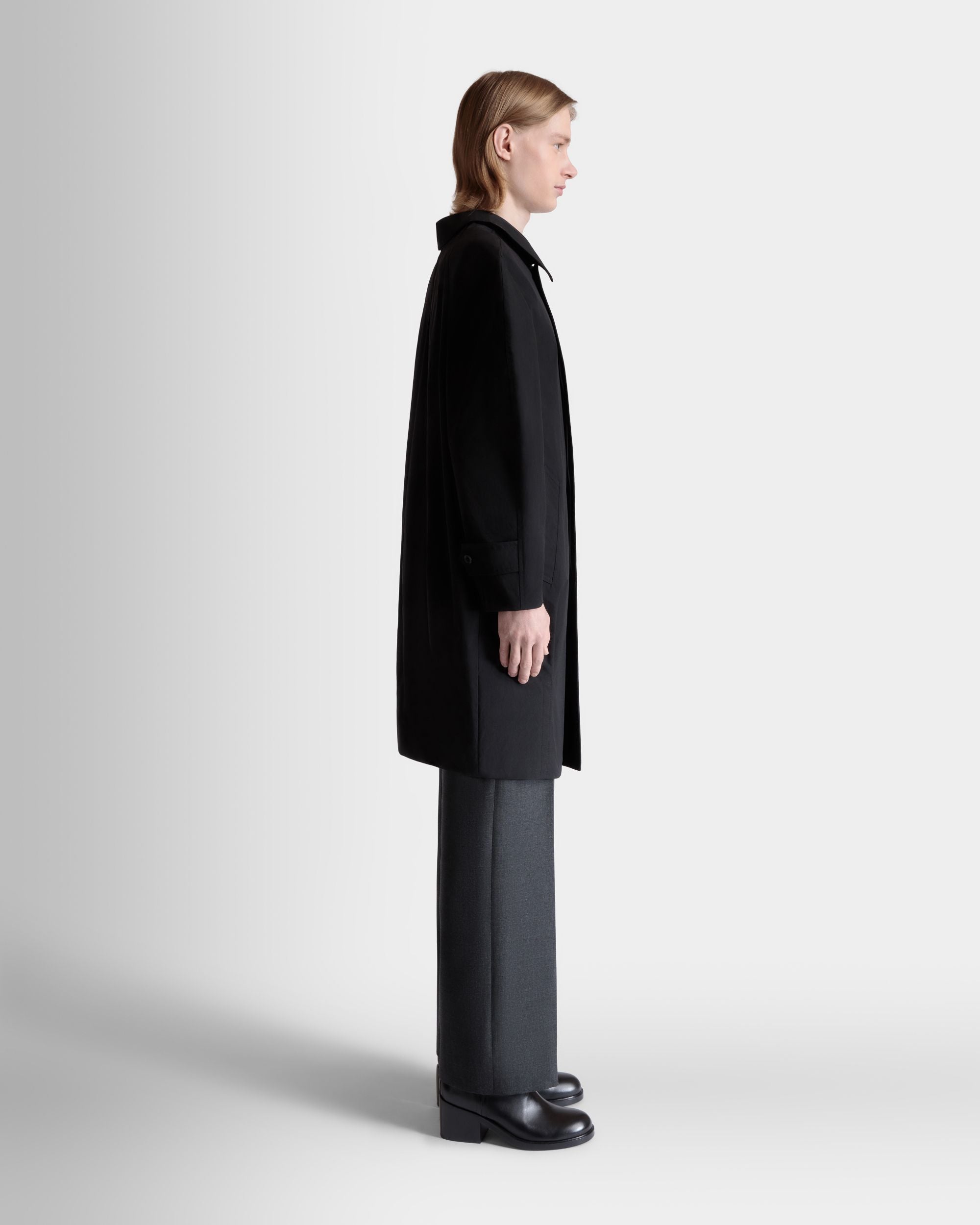 Bally Global - Abrigo De Poliéster Negro - Negro