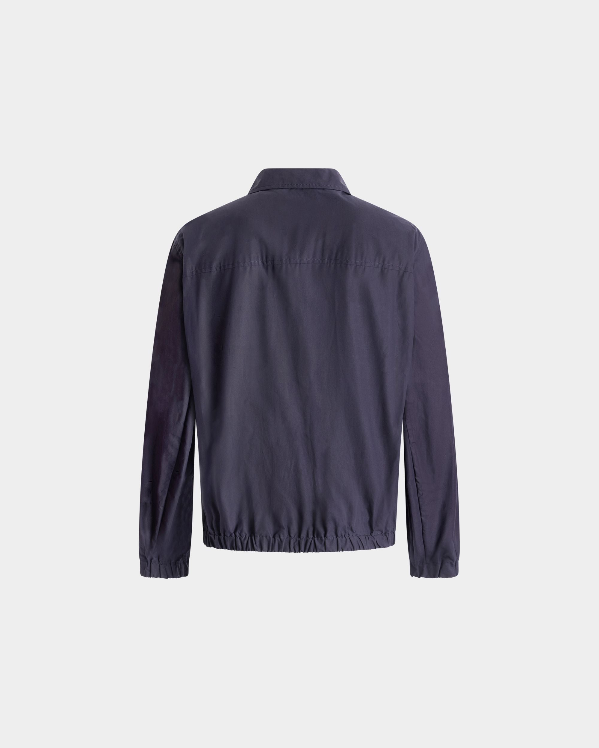 Bally Global - Blouson With Enchanting Mushrooms in Navy Blue Cotton - Blue