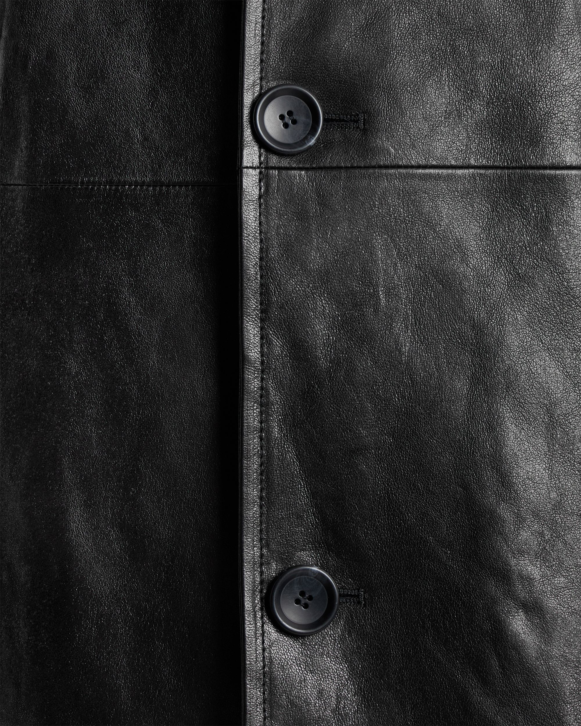 Bally Global - Car Coat in Black Leather - Black