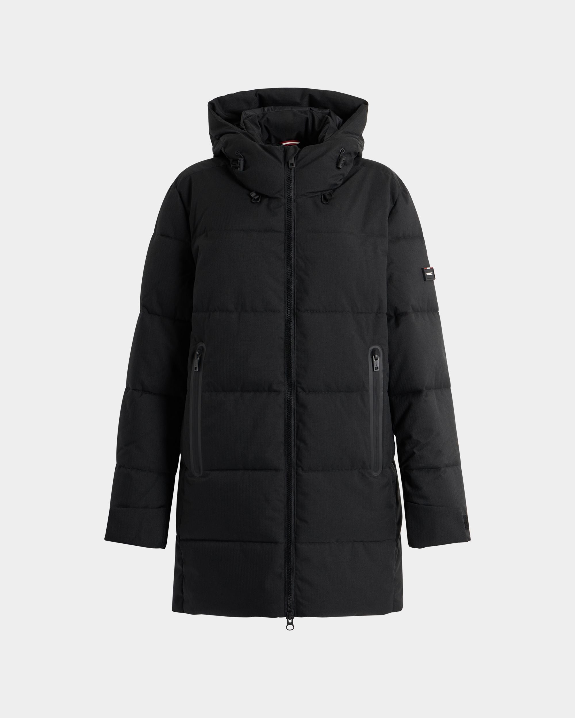 Bally Global - Medium Length Puffer in Black Polyester - Black
