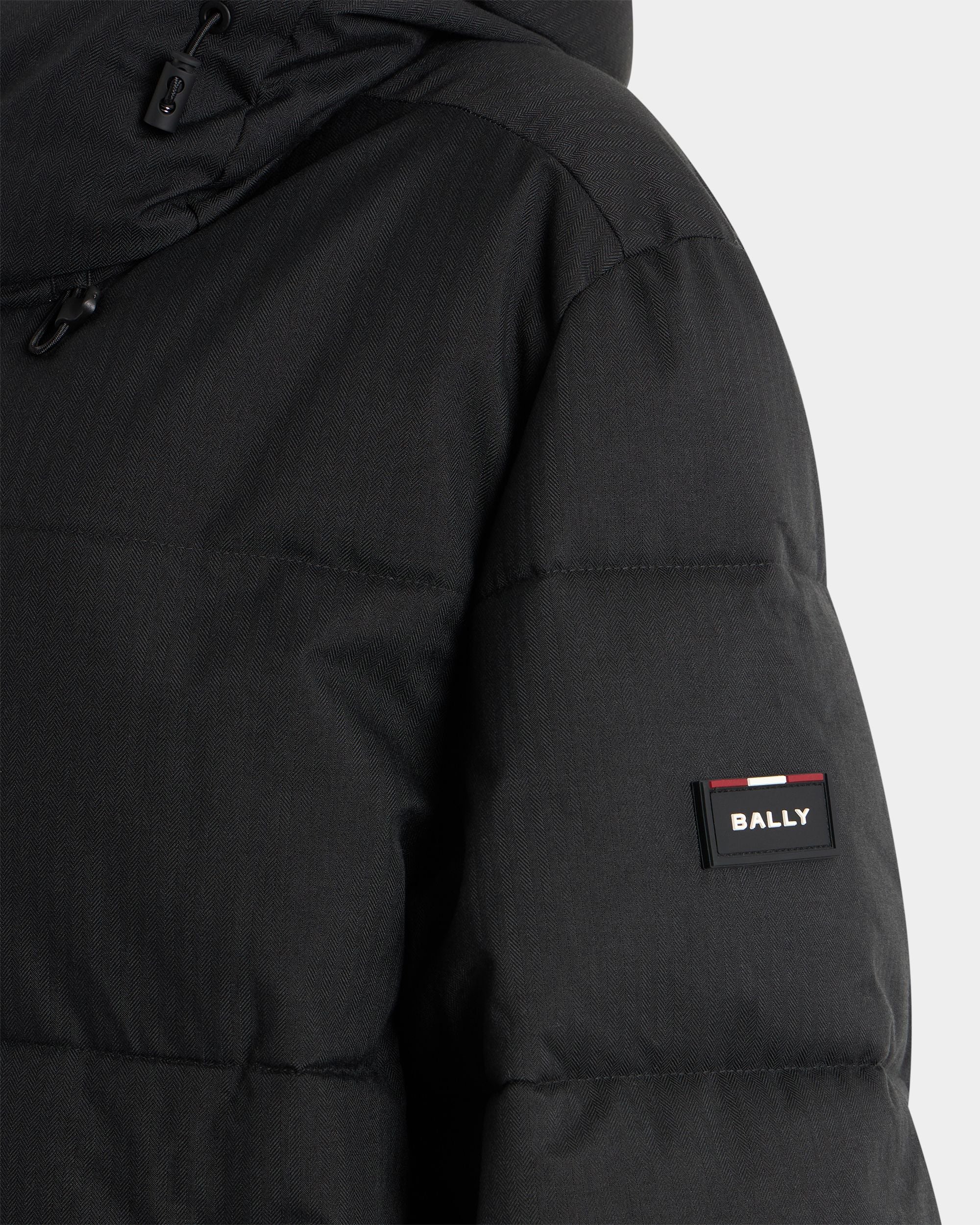 Bally Global - Medium Length Puffer in Black Polyester - Black