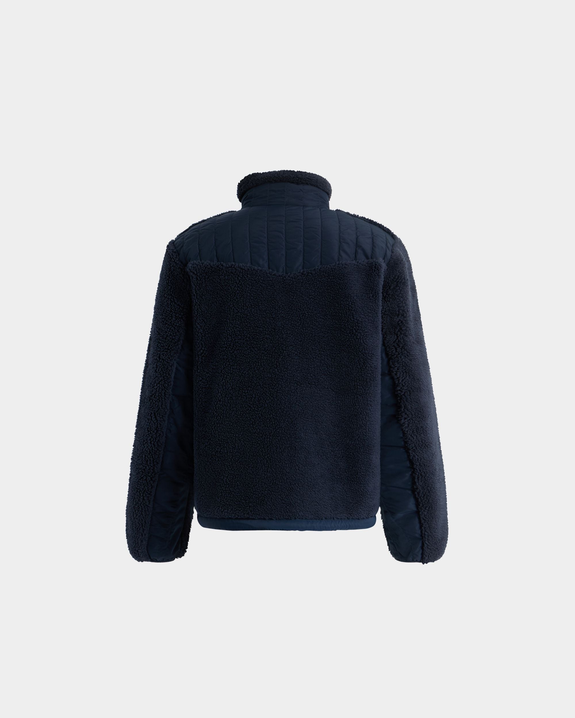 Bally Global - Fleece Jacket in Navy Blue Polyester - Blue