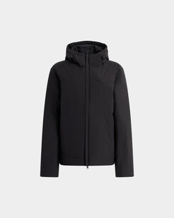Padded Windbreaker in Black Recycled Polyester
