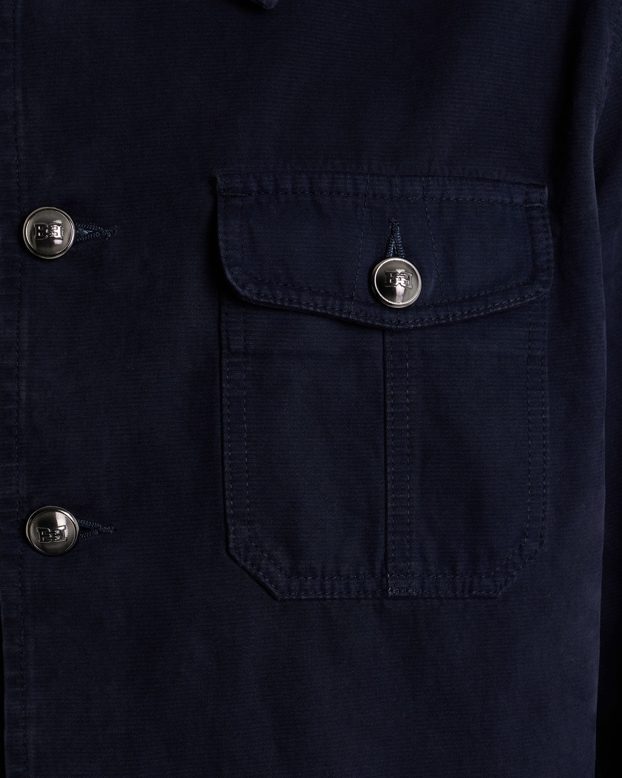Bally Global - Overshirt in a Navy Blue Cotton Blend - Blue