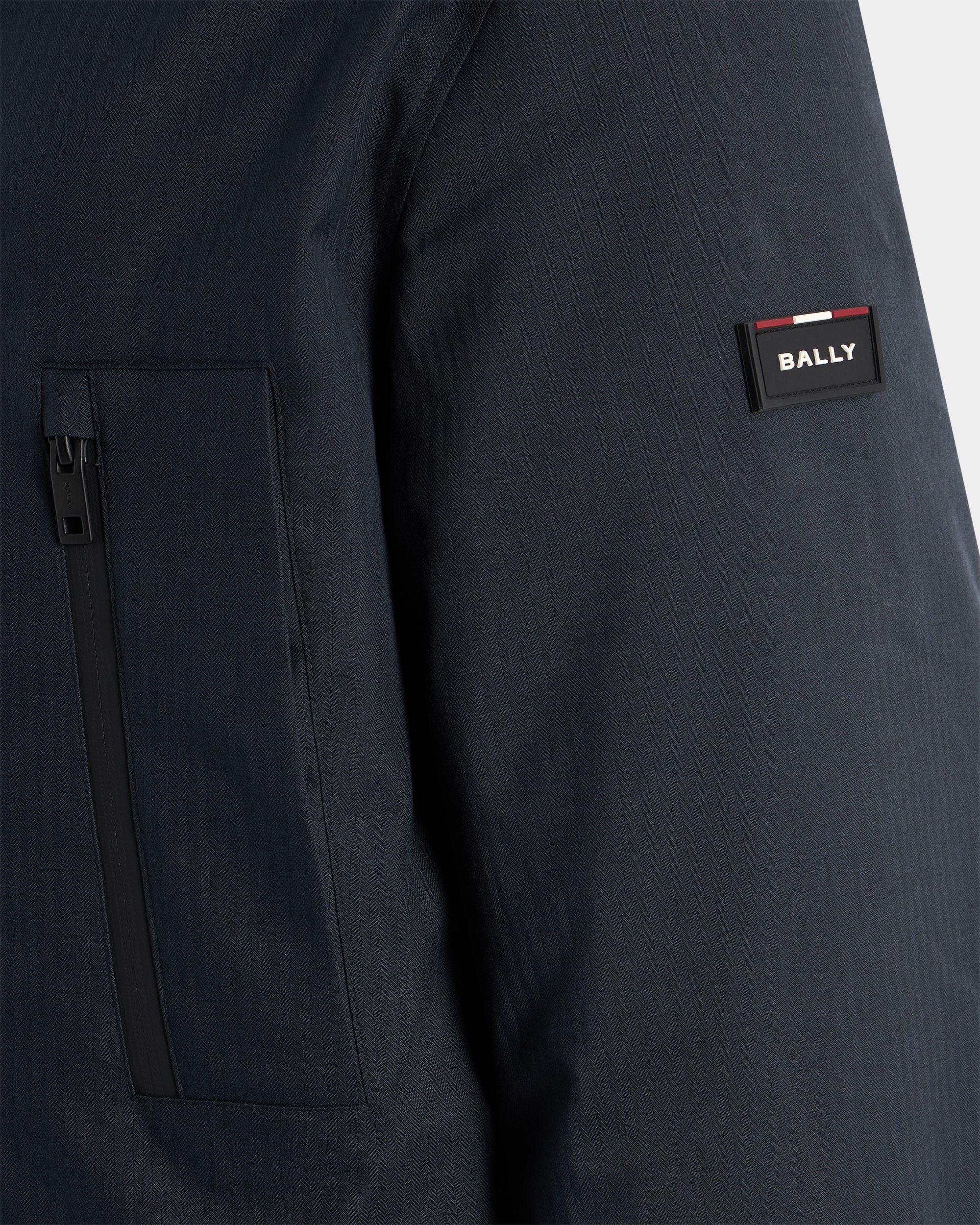 Bally Global - Medium Length Parka in Navy Blue Polyester - Blue