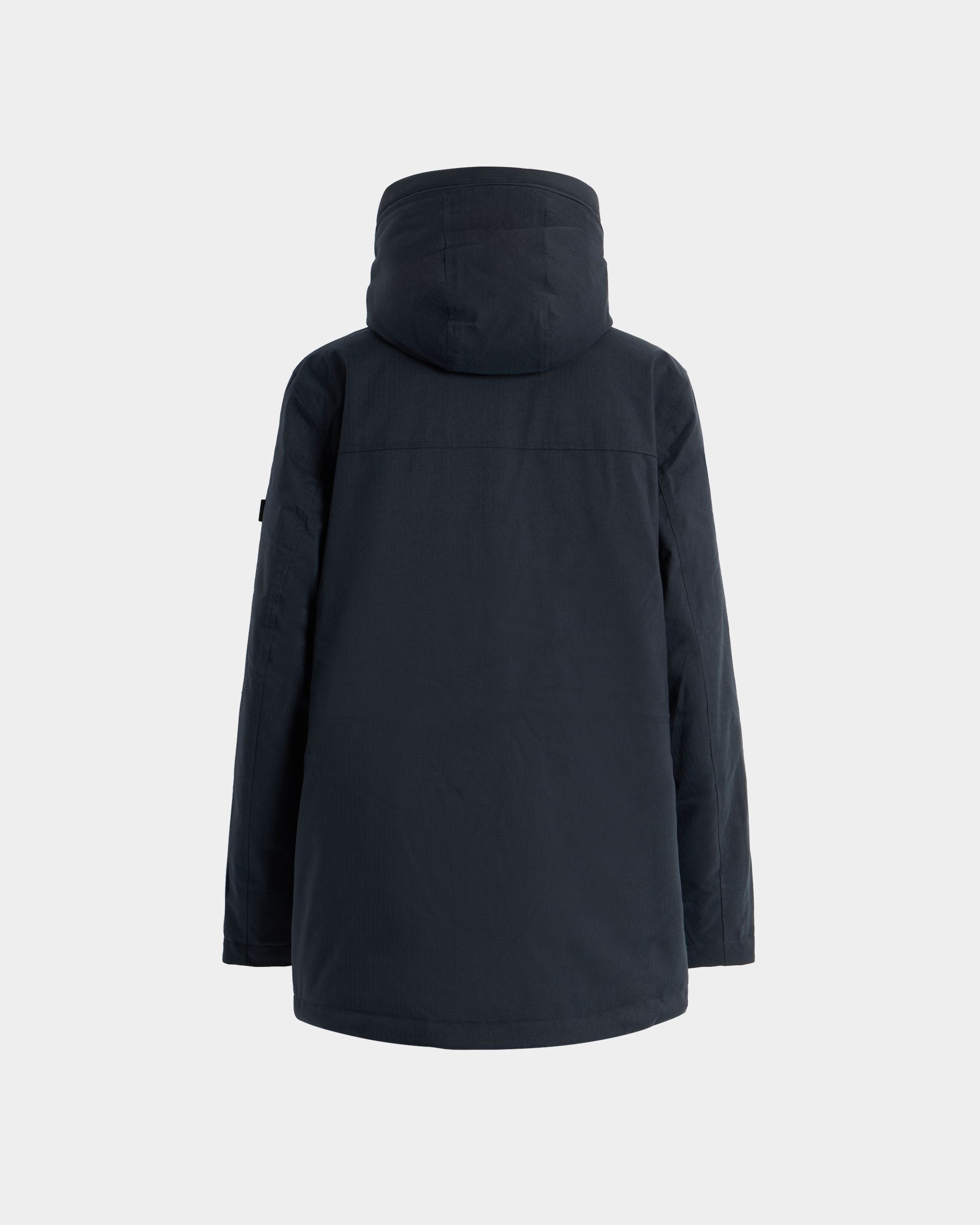 Bally Global - Medium Length Parka in Navy Blue Polyester - Blue