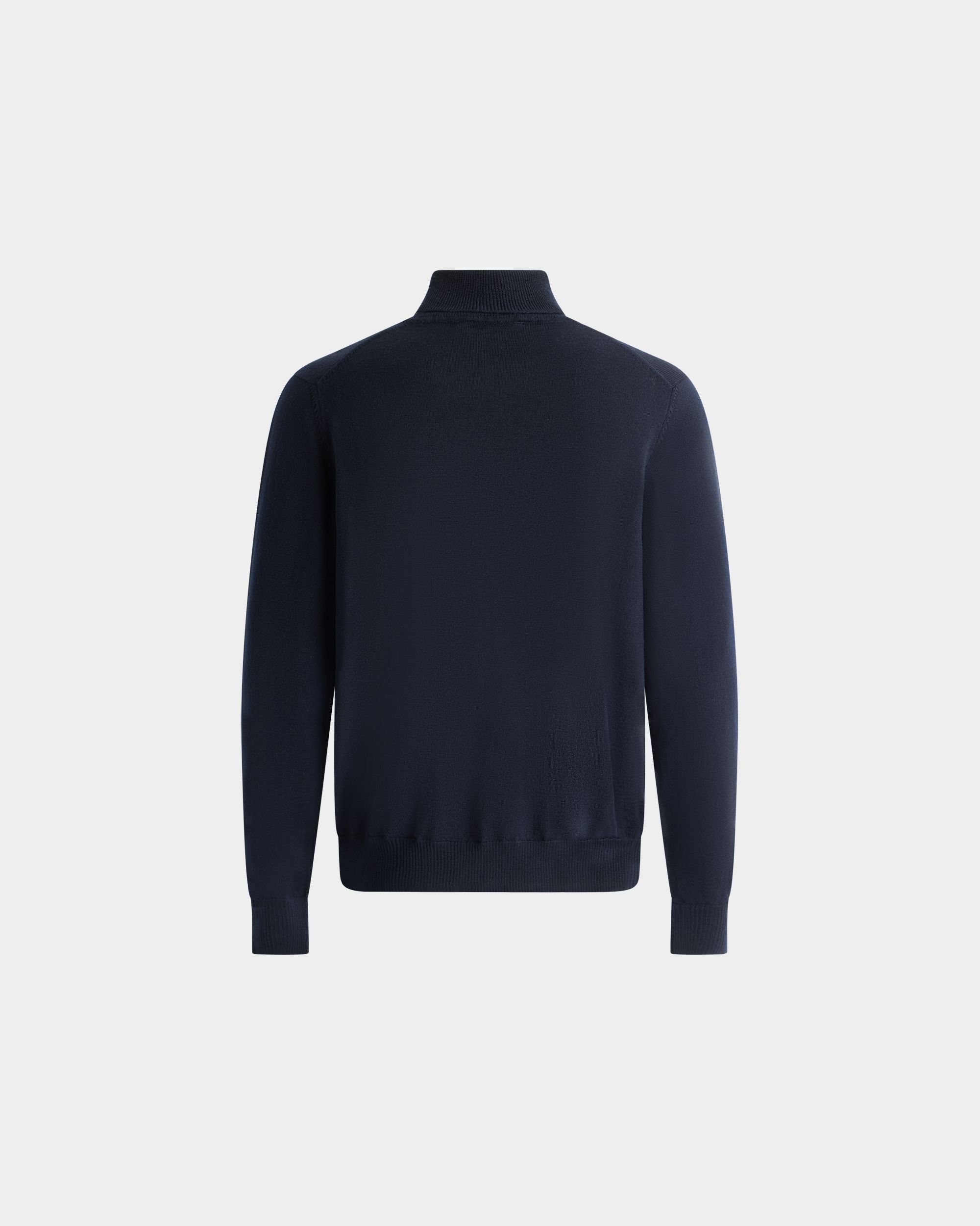 Bally Global - Turtleneck in Navy Blue Wool - Blue