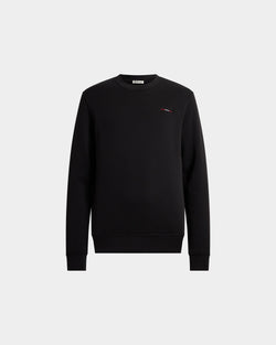 Crewneck Sweatshirt in Black Cotton