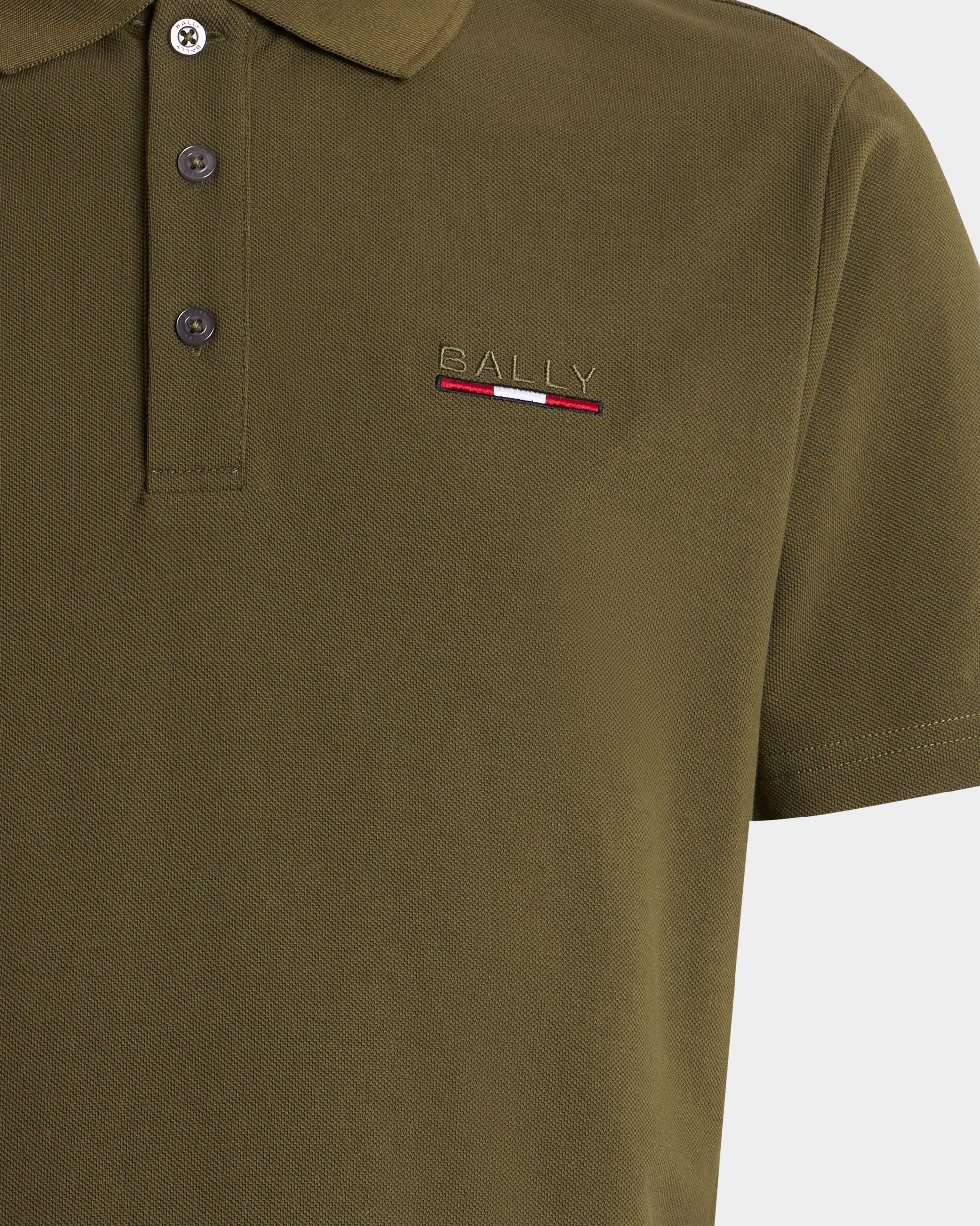 Bally Global - Polo Shirt in Military Green Cotton - Green