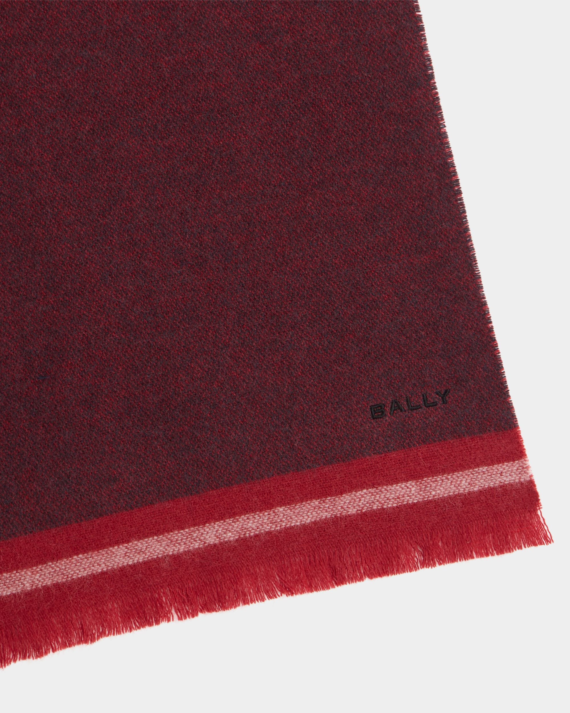 Bally Global - Scarf in Bordeaux Wool - Burgundy
