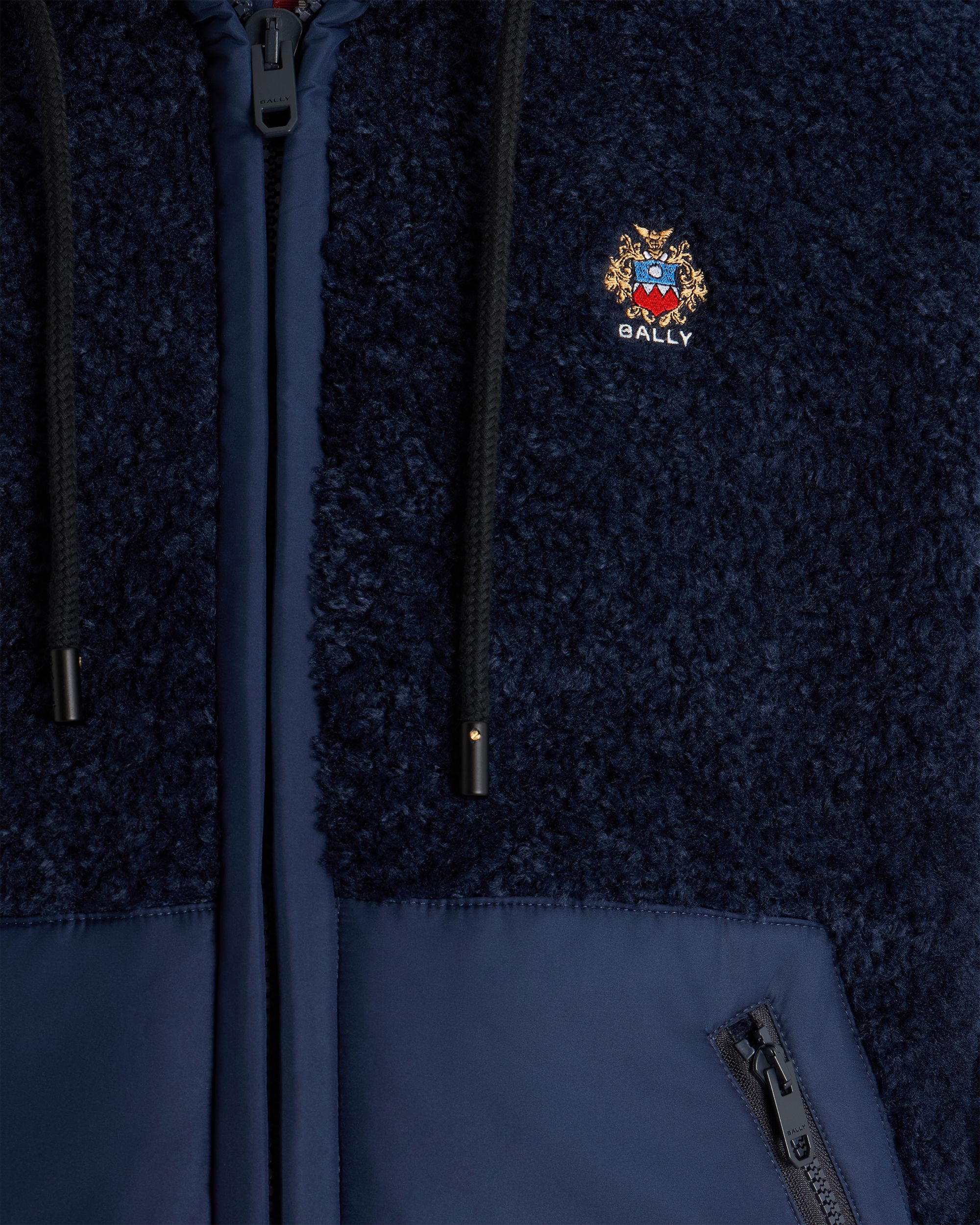 Bally Global - Chaqueta De Felpa De Poliéster Navy Blue - Azul