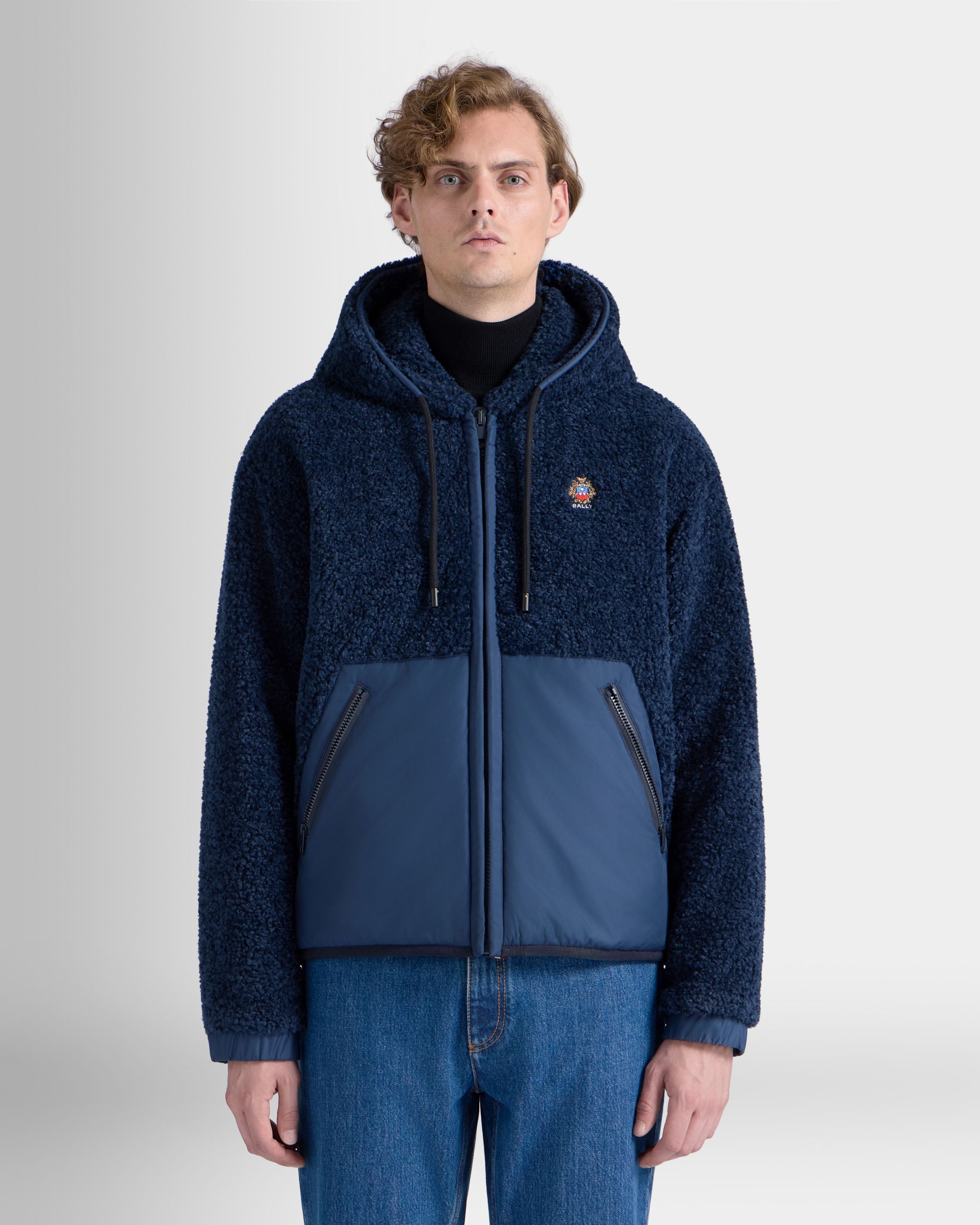 Bally Global - Chaqueta De Felpa De Poliéster Navy Blue - Azul